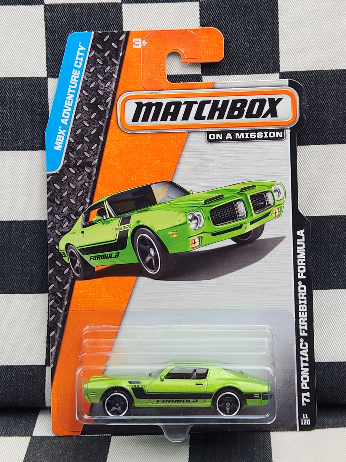 Matchbox Adventure City 71 Pontiac Firebird Formula Green