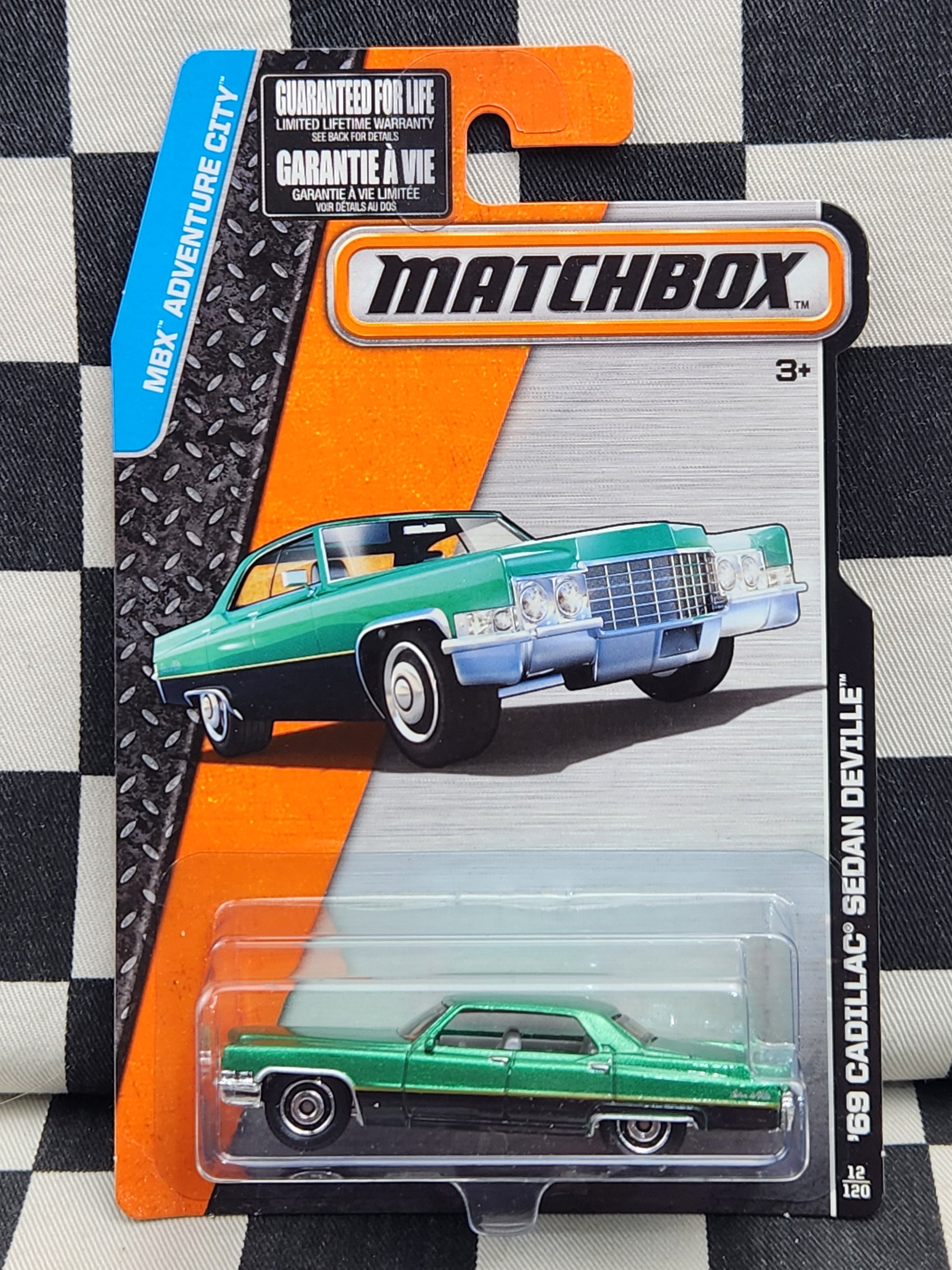 Matchbox Adventure City 69 Cadillac Sedan Deville Green