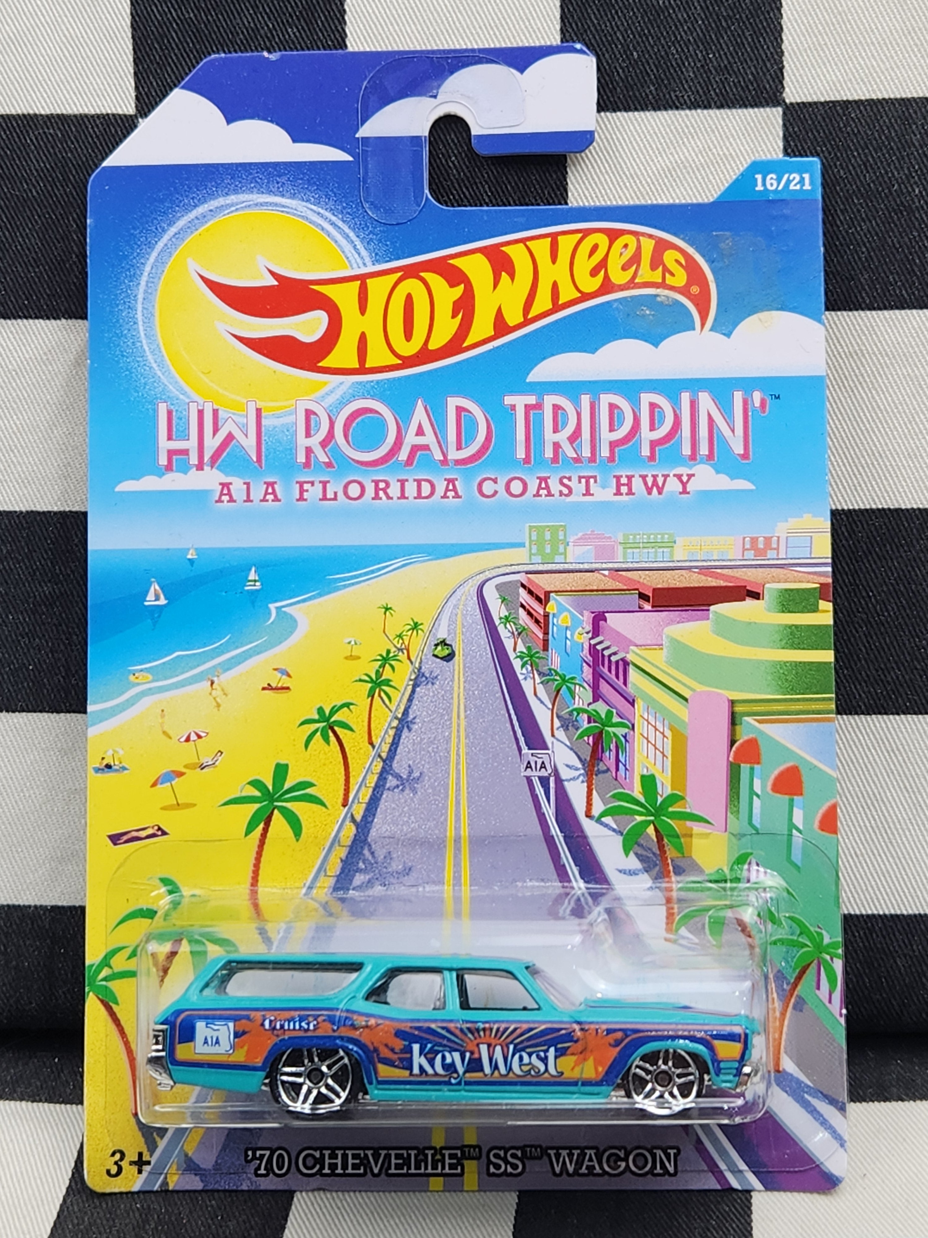 Hot Wheels Road Trippin Florida Coast HWY 70 Chevelle SS Wagon
