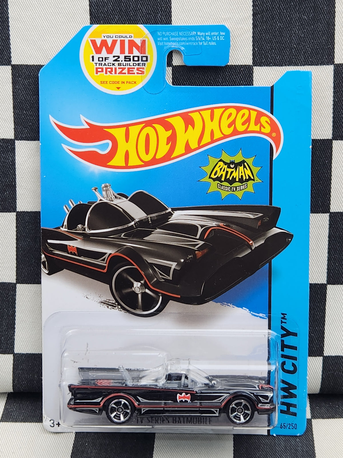 Hot Wheels 2014 City Batman TV Series Batmobile Silver Scallops