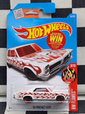 Hot Wheels 2016 Flames 65 Pontiac GTO White