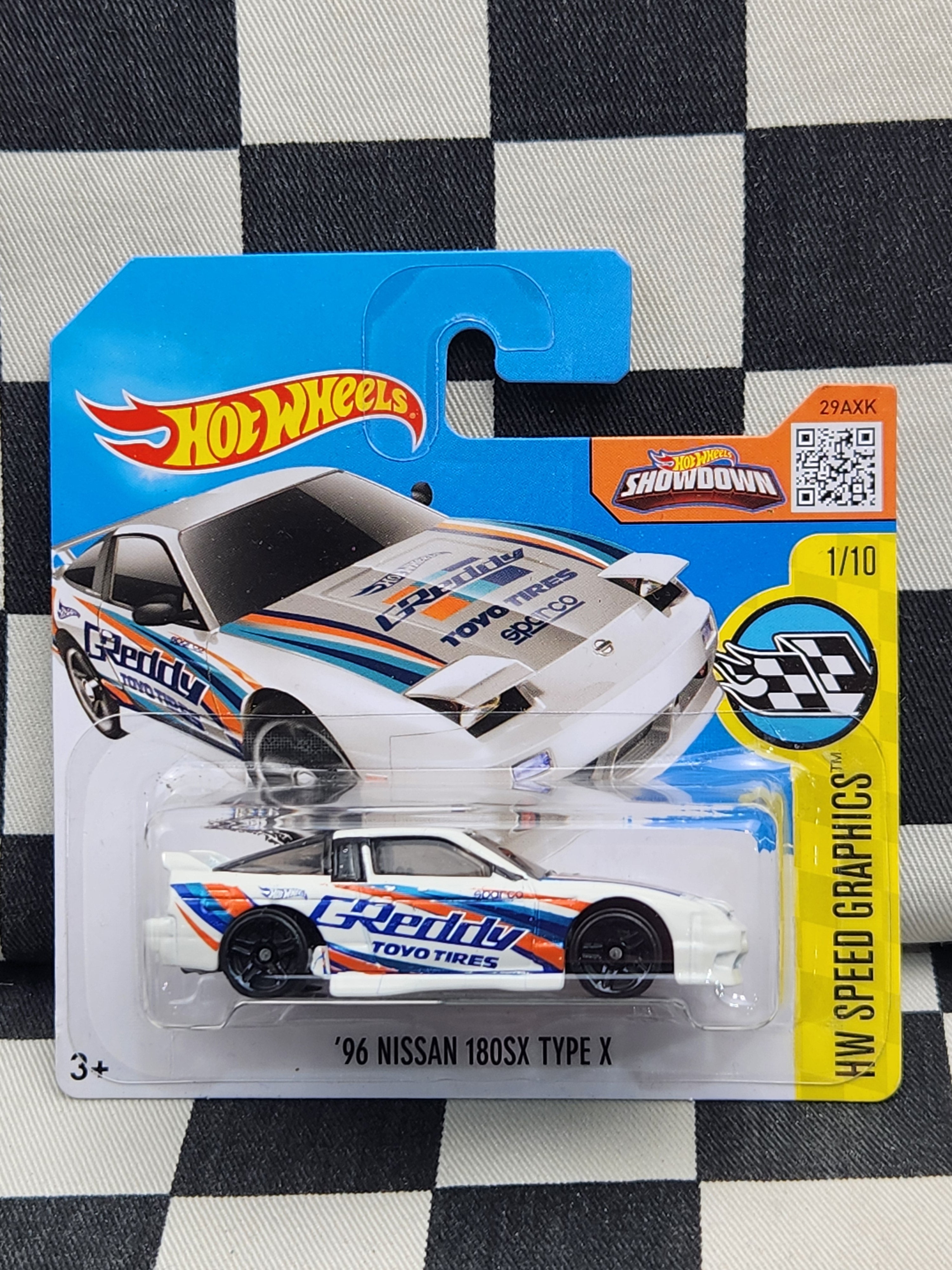 Hot Wheels 2016 Speed Graphics 96 Nissan 180Sx Type X White SC