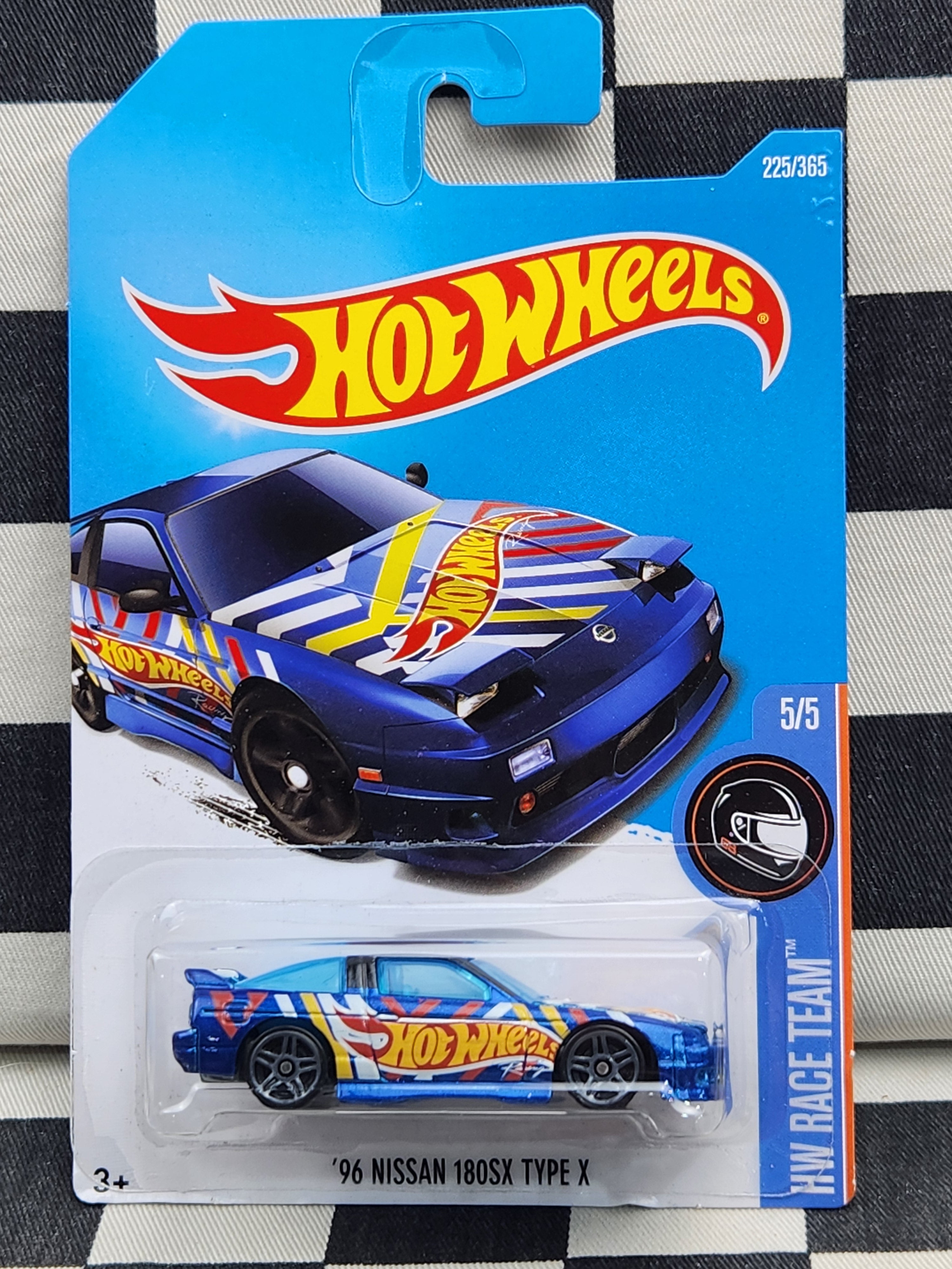 Hot Wheels 2018 Race Team 96 Nissan 180SX Type X Blue