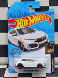 Hot Wheels 2019 Nightburnerz 2018 Honda Civic Type R White