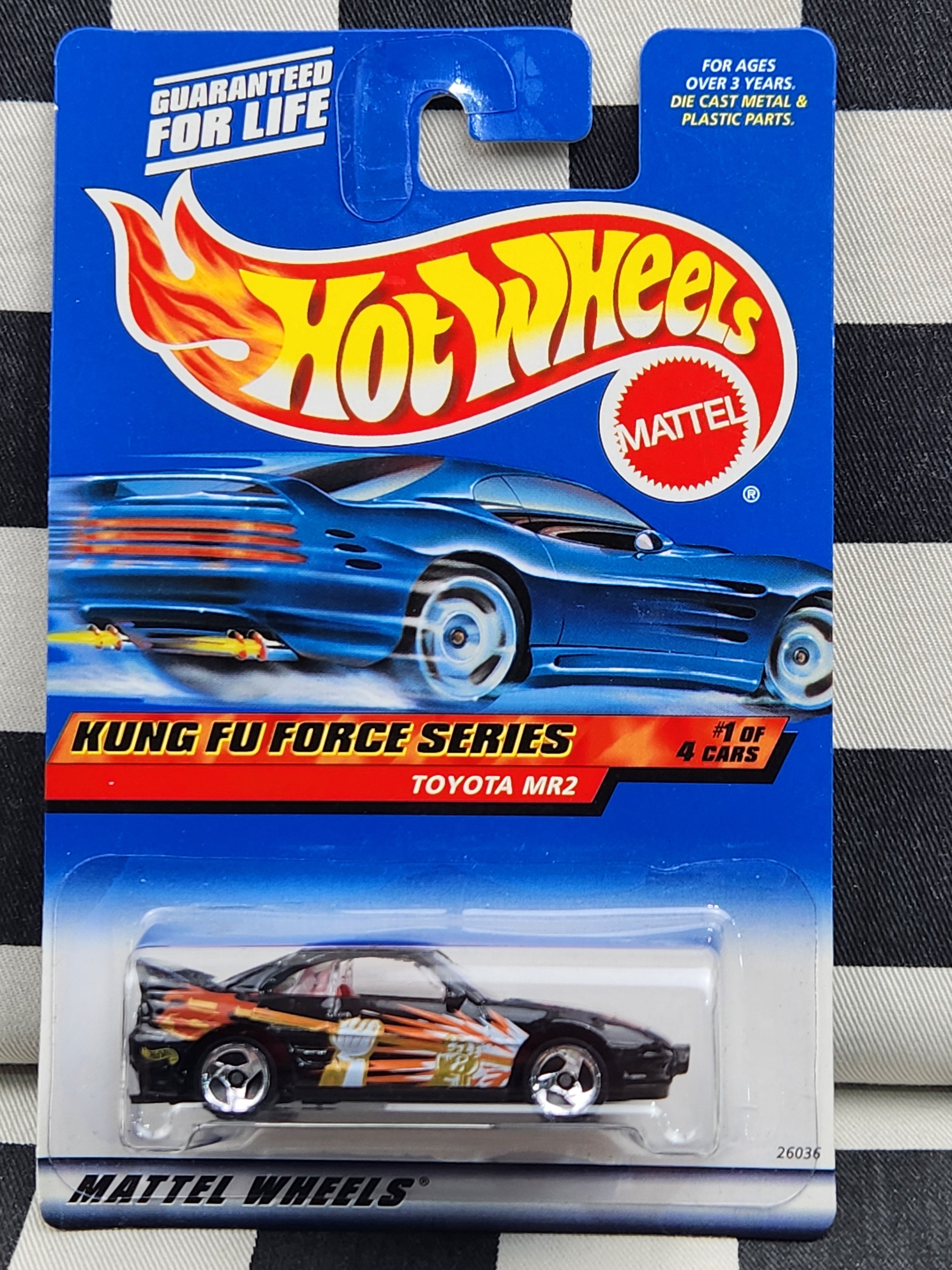 Hot Wheels 2000 Kung Fu Force Series Toyota MR2 Black