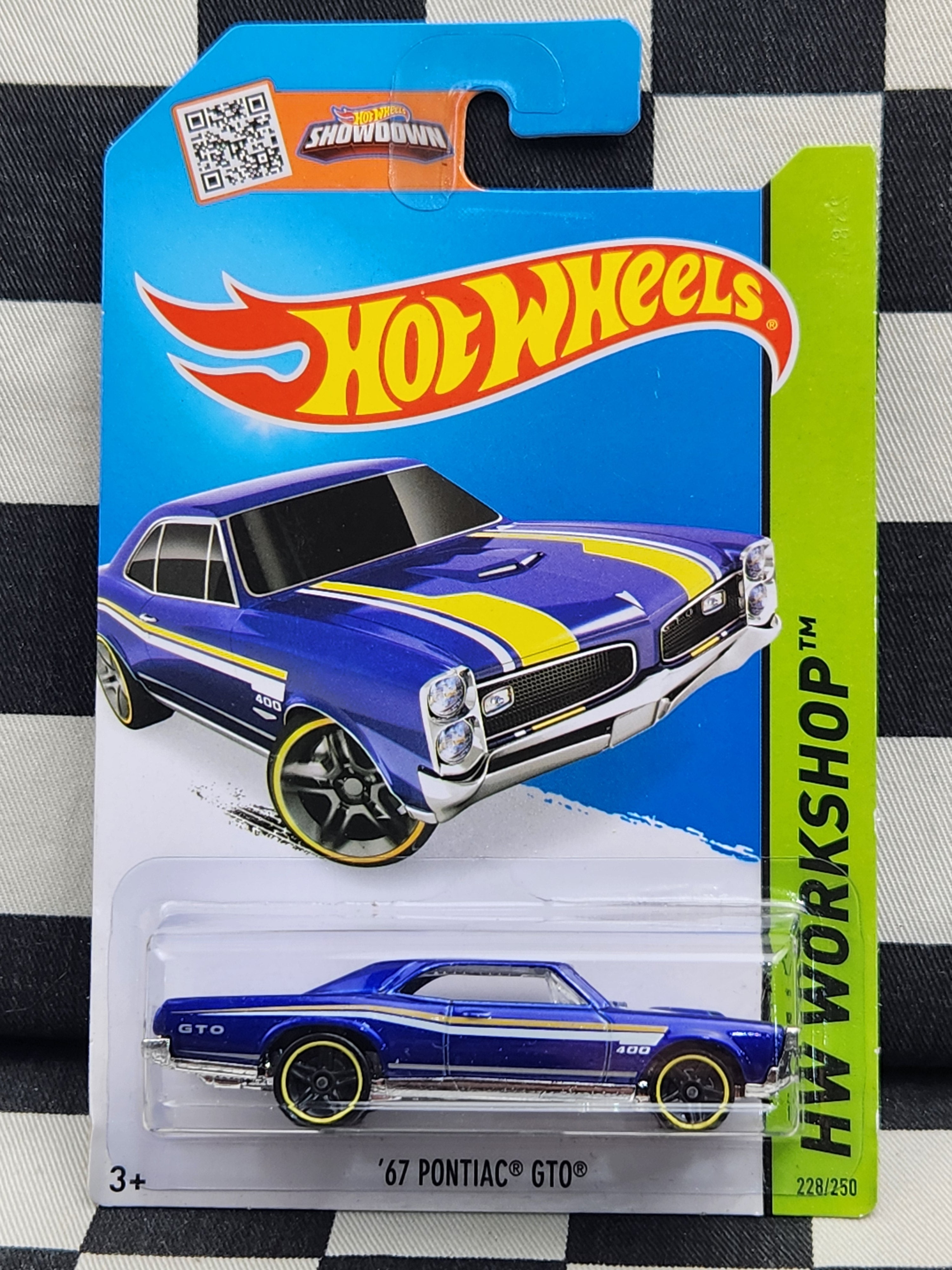 Hot Wheels 2014 Workshop 67 Pontiac GTO Blue