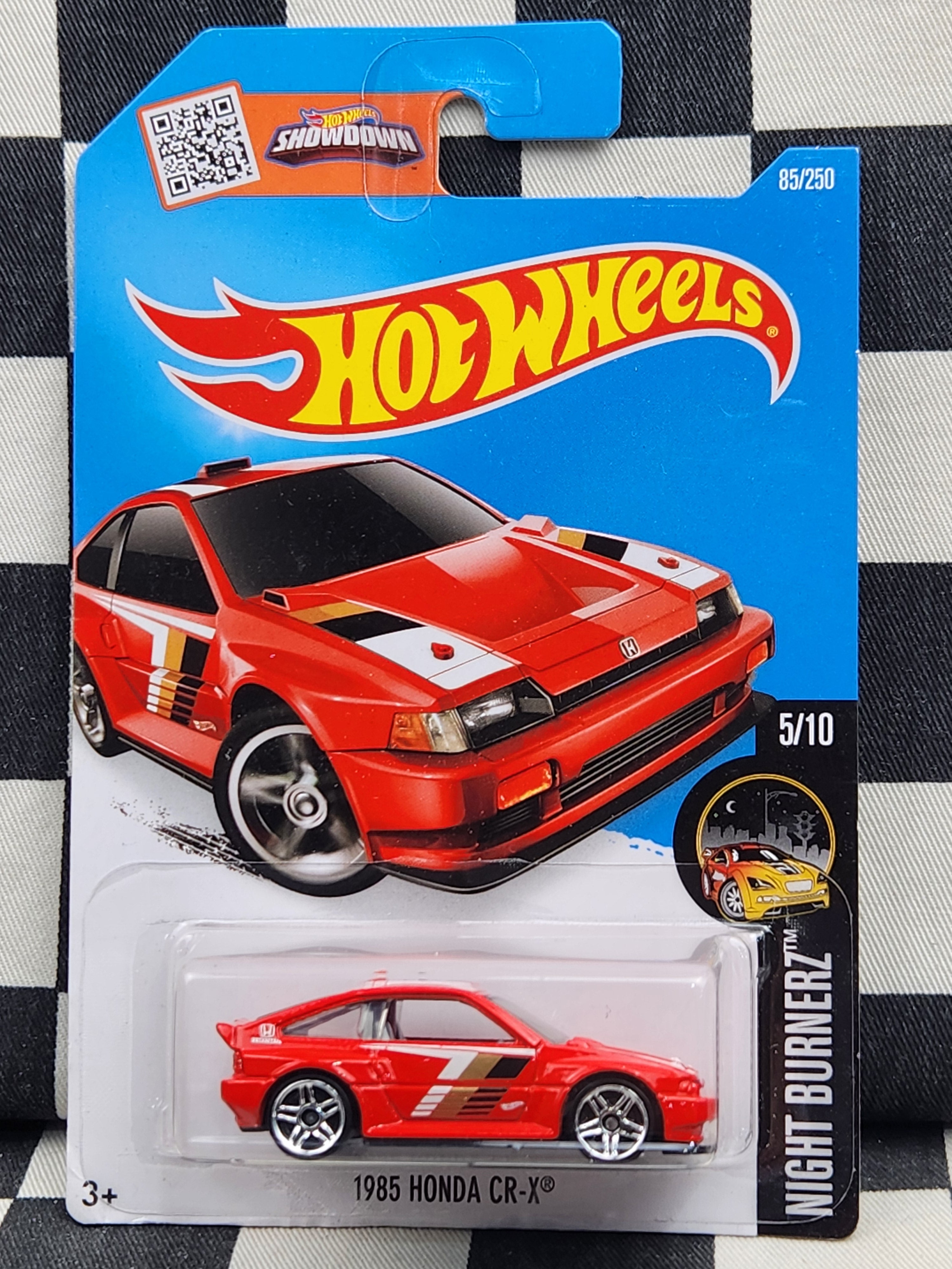 Hot Wheels 2016 Nightburnerz 1985 Honda CR-X Red