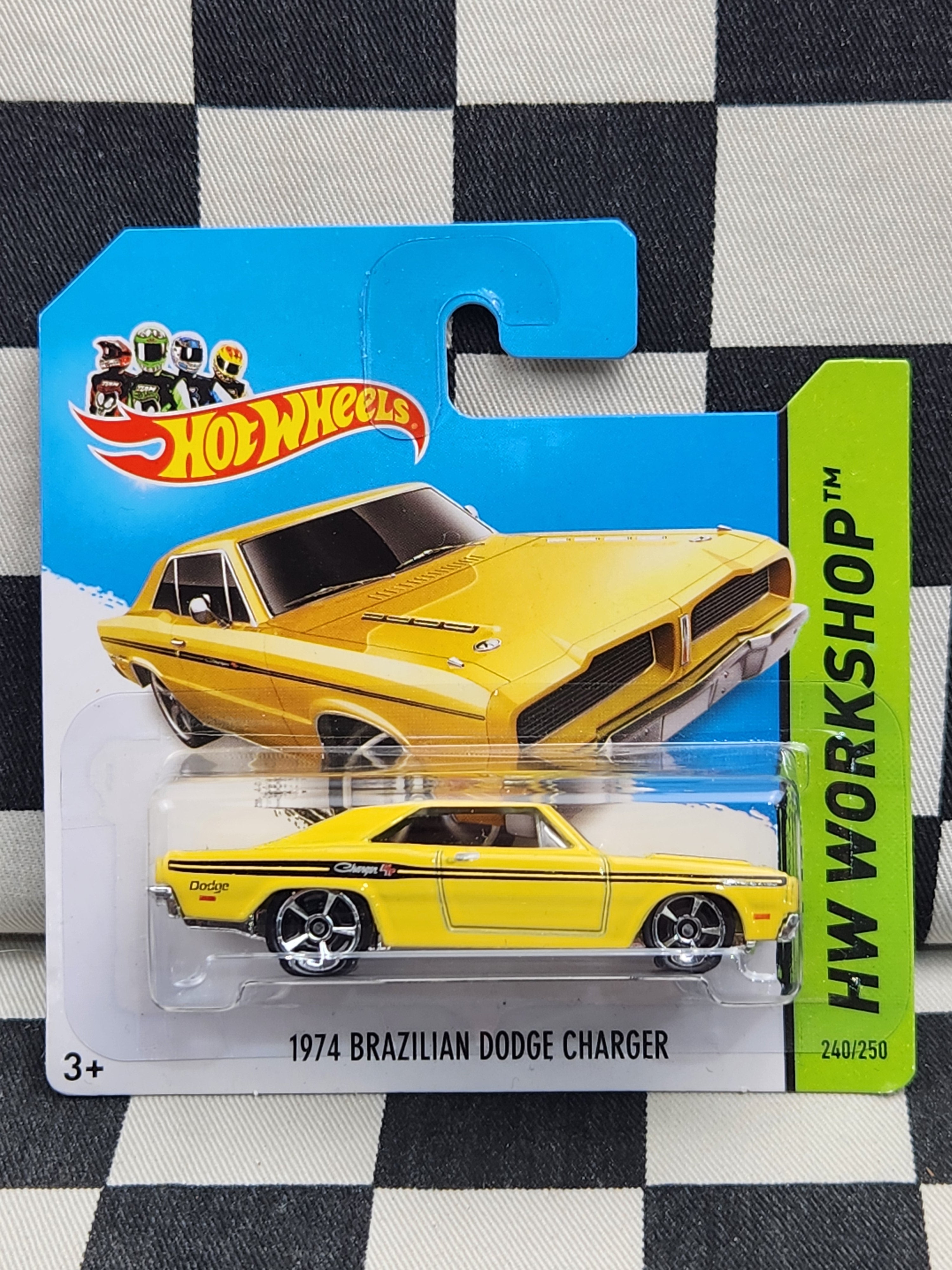 Hot Wheels 2014 Workshop 1974 Brazilian Dodge Charger Yellow SC