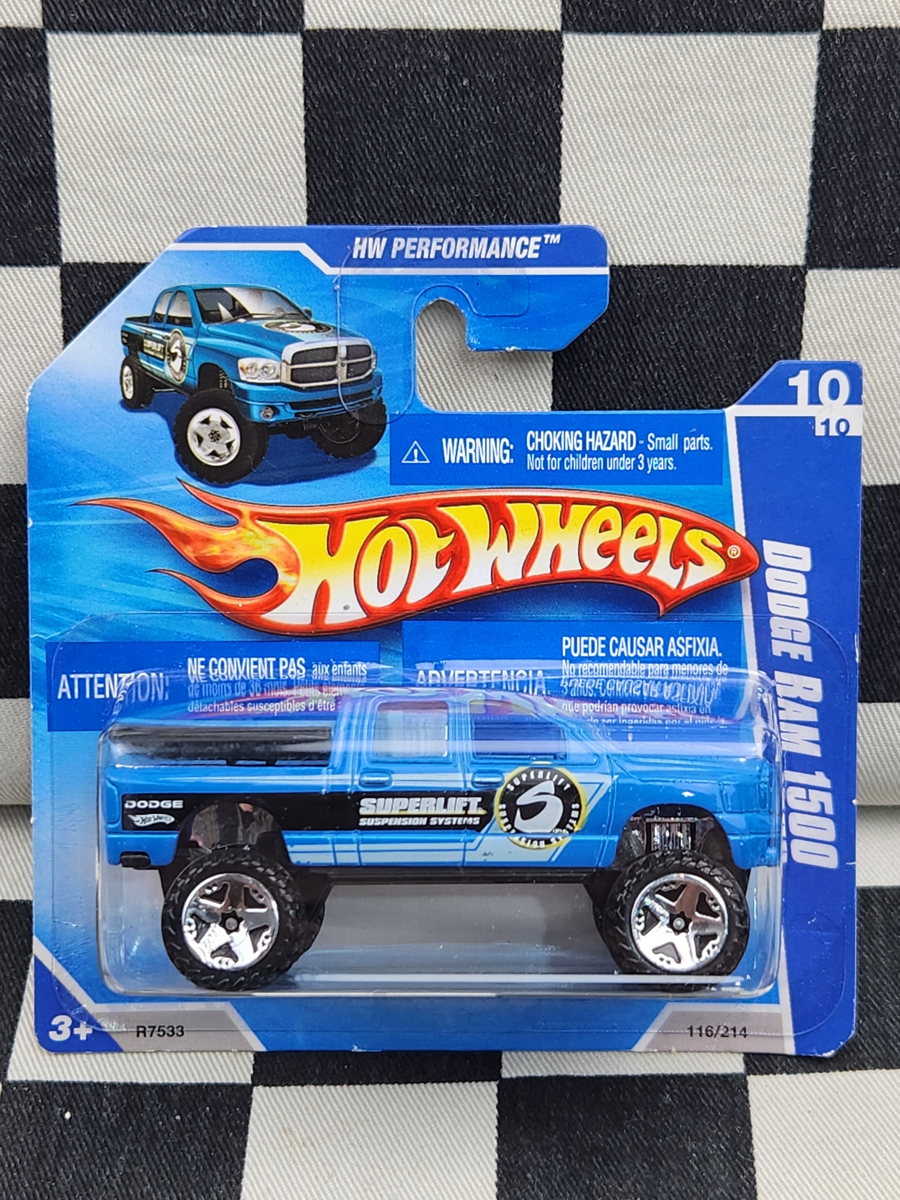 Hot Wheels 2010 Performance Dodge Ram 1500 Blue SC