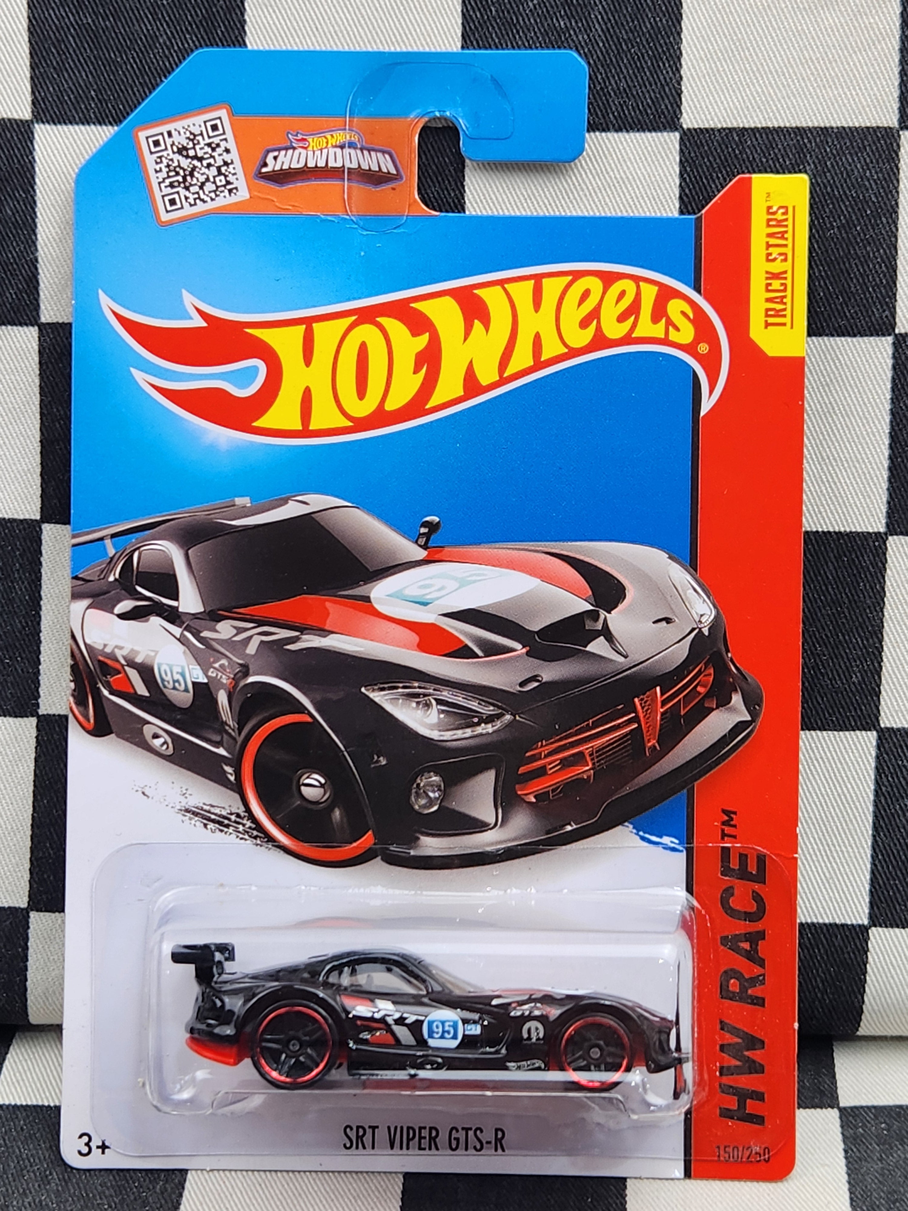 Hot Wheels 2014 Race SRT Viper GTS-R Black