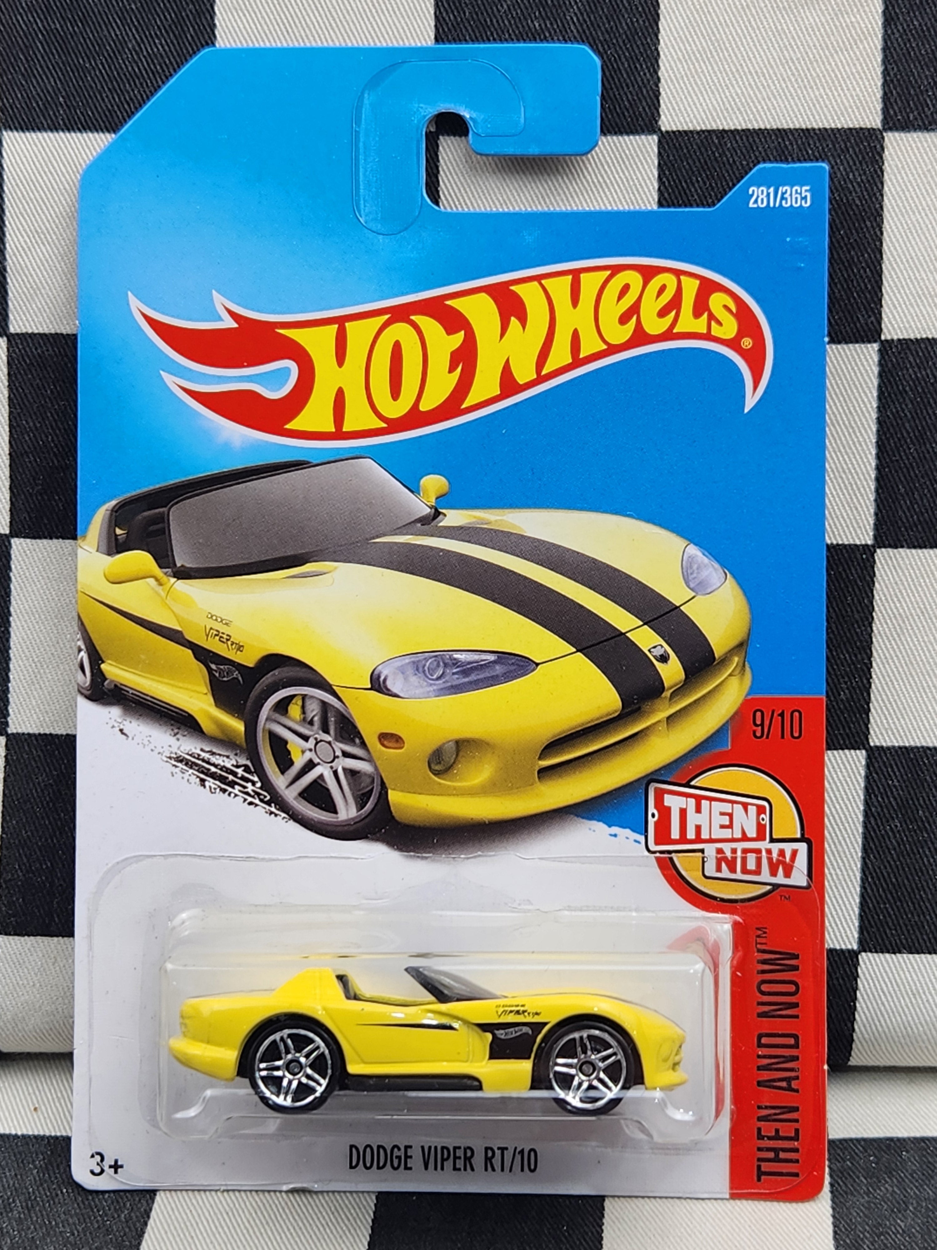 Hot Wheels 2018 Then & Now Dodge Viper RT/10 Yellow