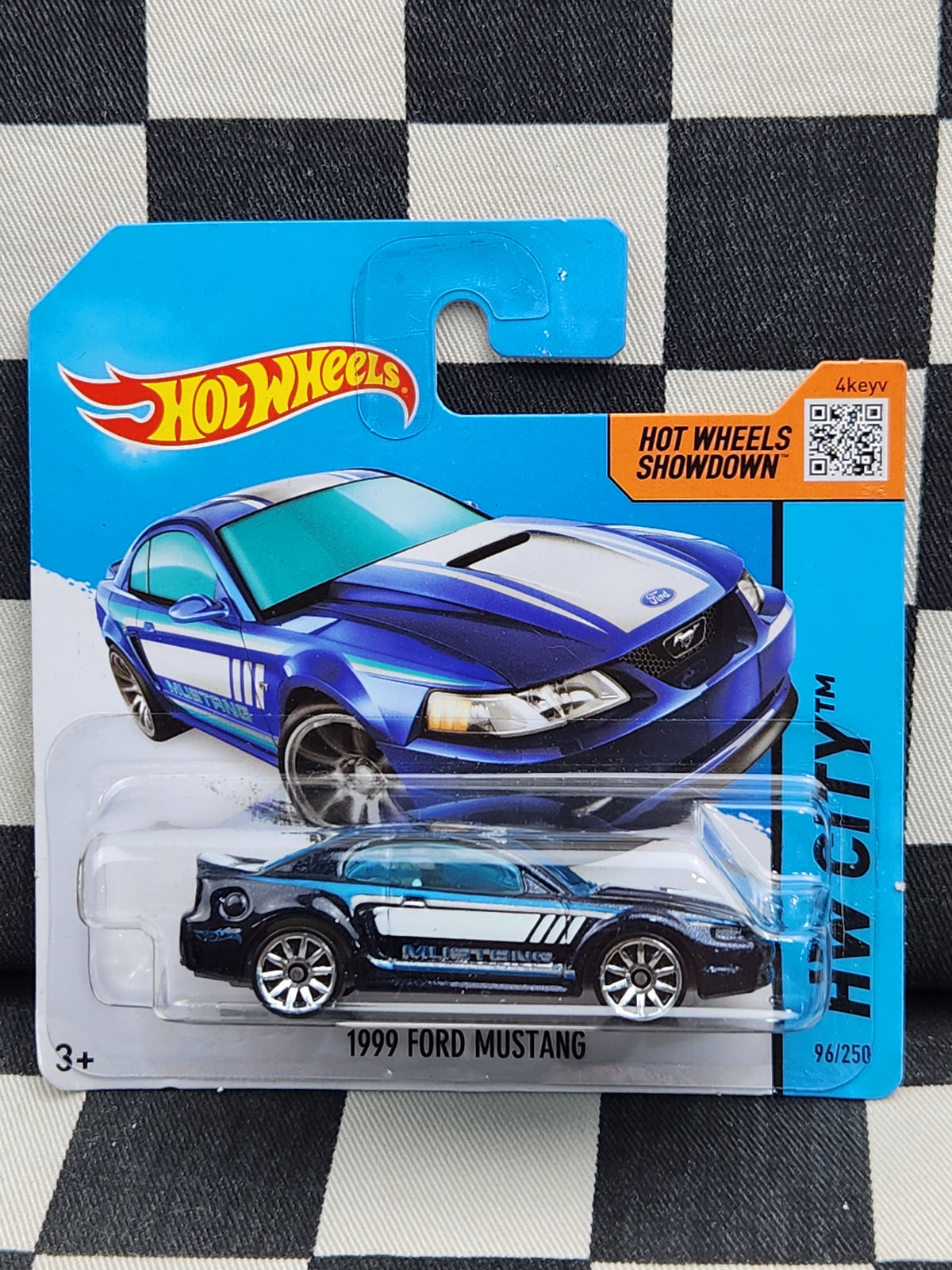 Hot Wheels 2014 City 1999 Ford Mustang Blue SC