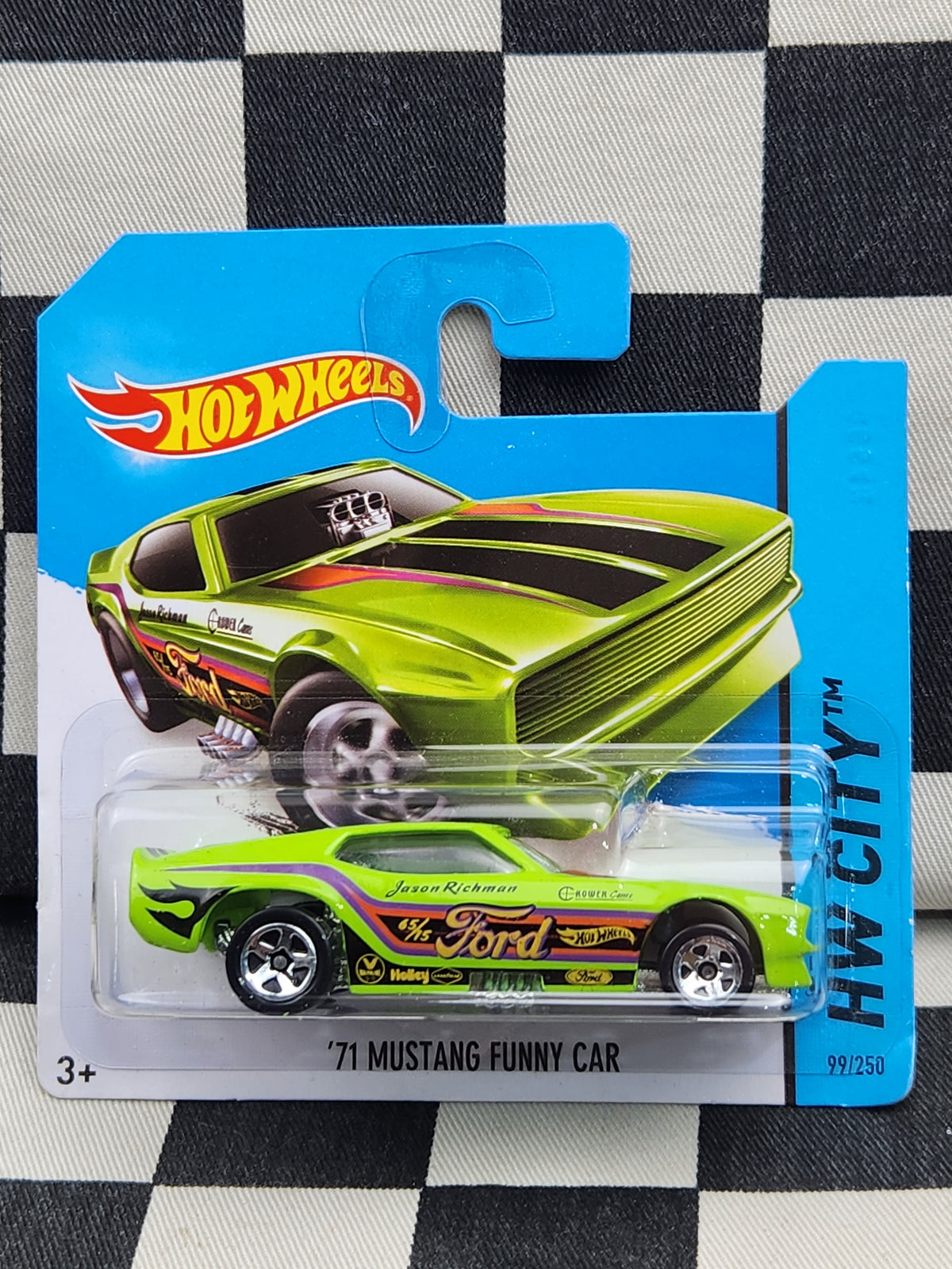 Hot Wheels 2014 City 71 Mustang Funny Car Green SC