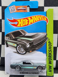 Hot Wheels 2014 Workshop 65 Ford Mustang Fastback Silver