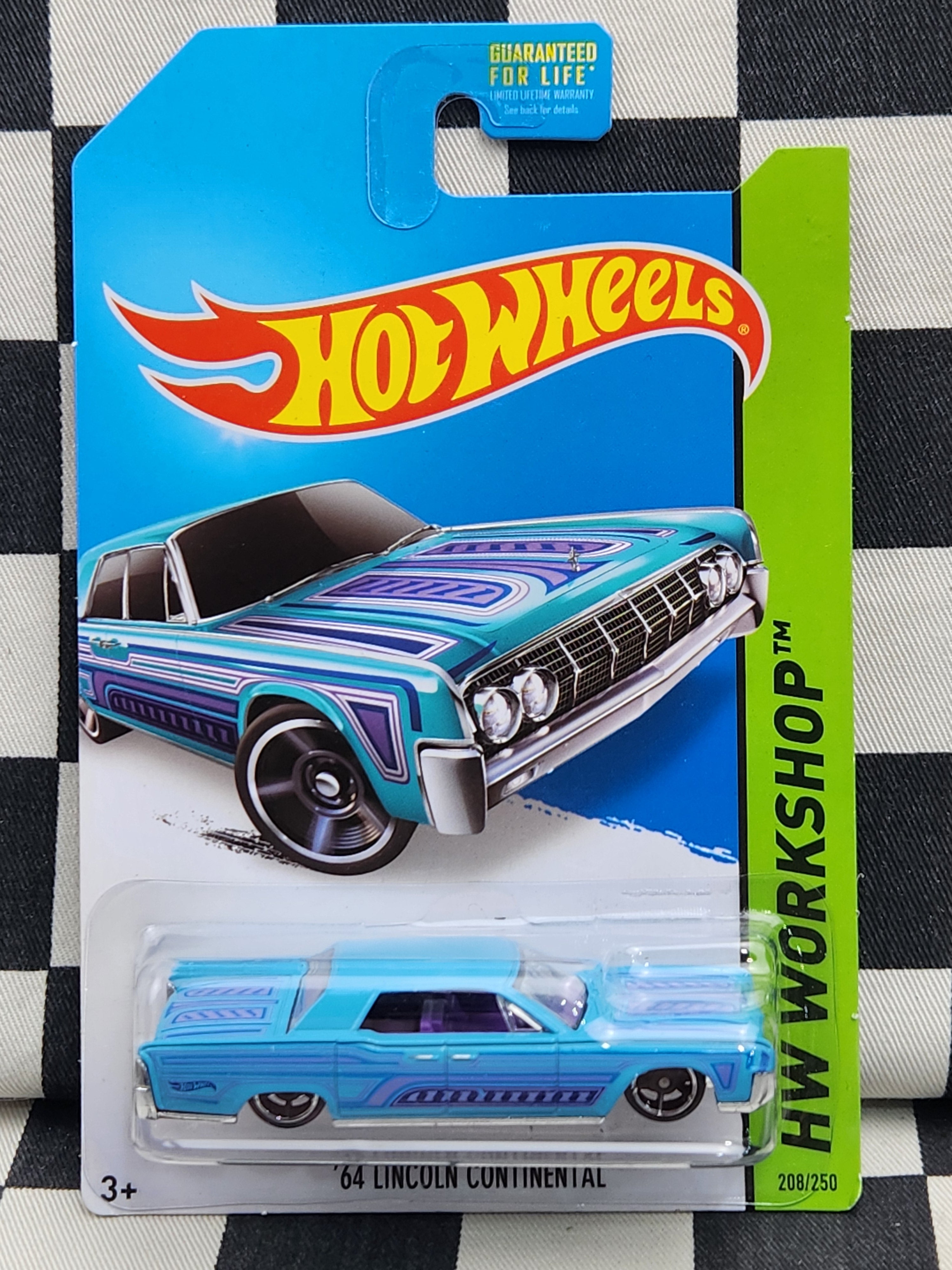 Hot Wheels 2014 Workshop 64 Lincoln Continental Blue