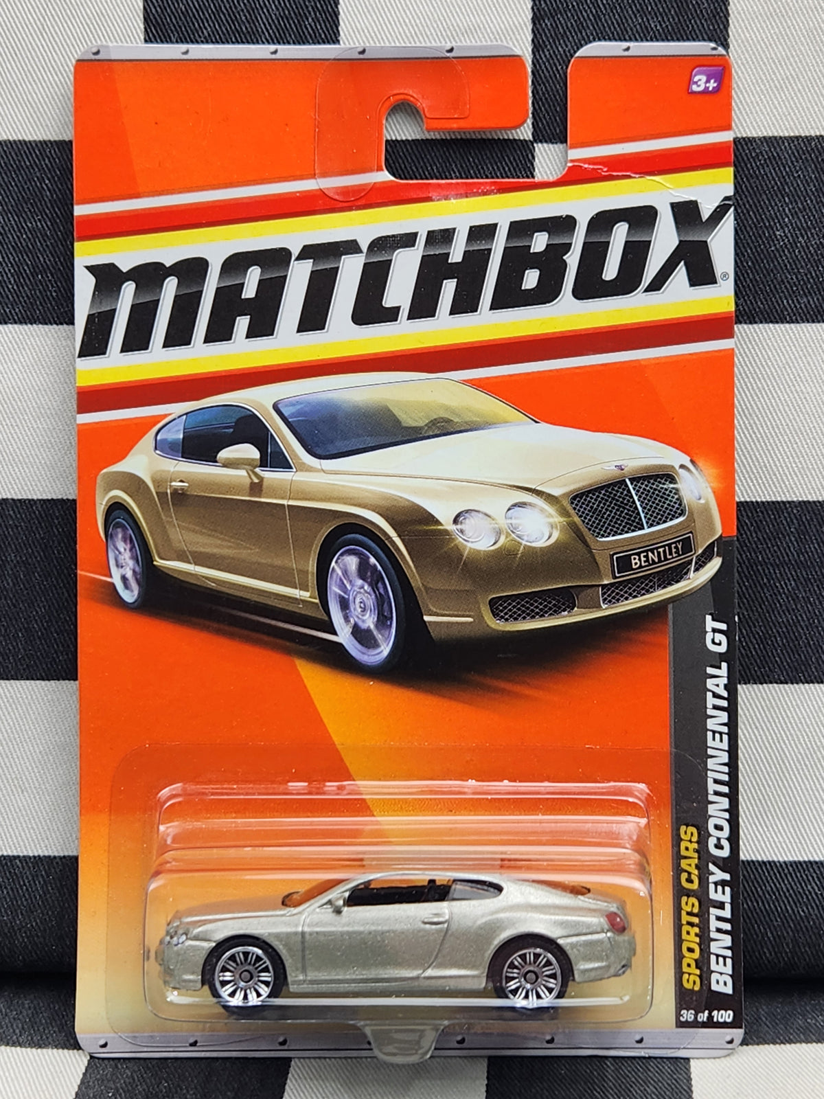 Matchbox Sports Cars Bentley Continental GT Gold