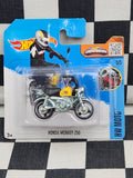 Hot Wheels 2016 Moto Honda Monkey Z50 Yellow SC