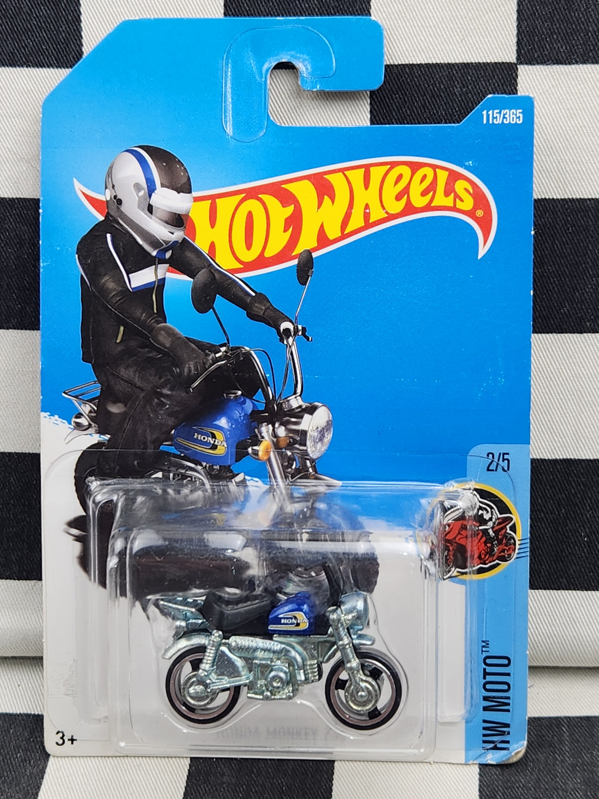 Hot Wheels 2016 Moto Honda Monkey Z50 Blue
