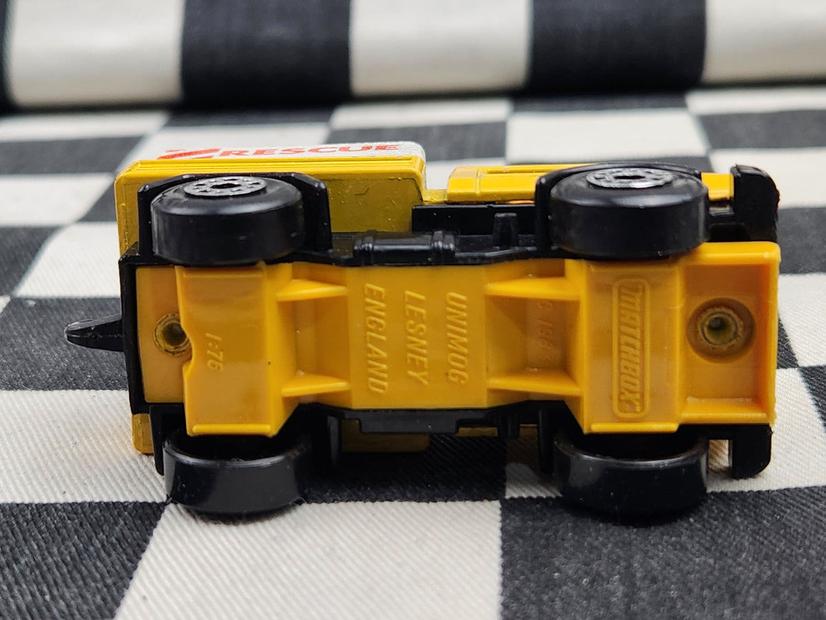 Vintage Loose Matchbox Unimog Rescue Truck