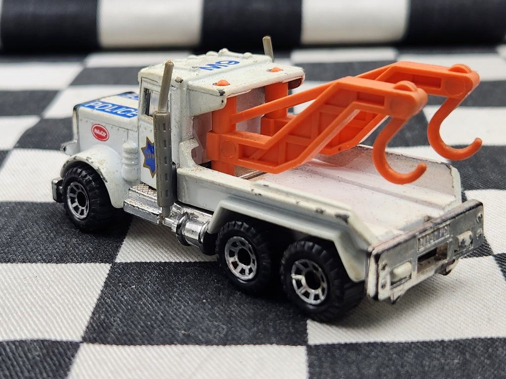 Vintage Loose Matchbox Peterbilt Police Tow Truck Wrecker