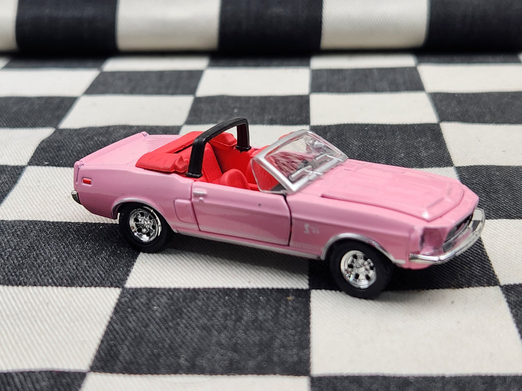 Loose Shelby Collectibles Pink 1968 Shelby Mustang GT500KR Convertible