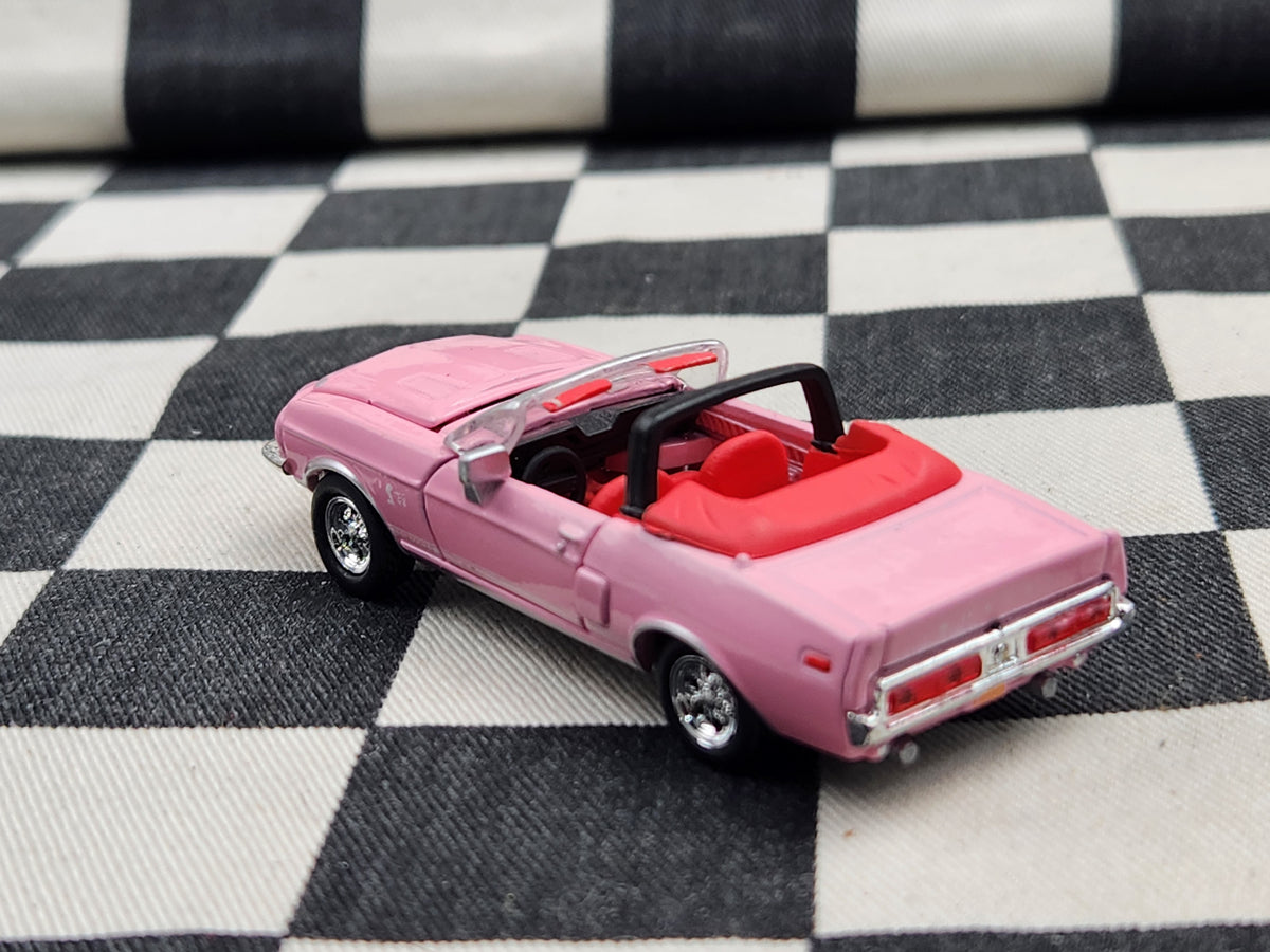 Loose Shelby Collectibles Pink 1968 Shelby Mustang GT500KR Convertible