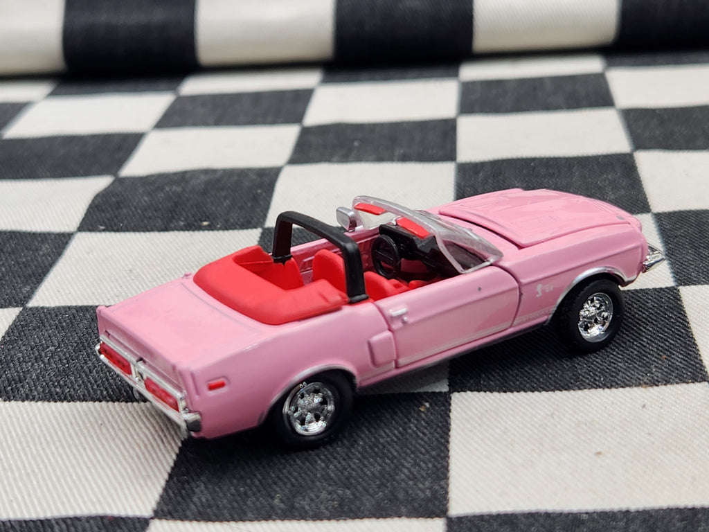 Loose Shelby Collectibles Pink 1968 Shelby Mustang GT500KR Convertible