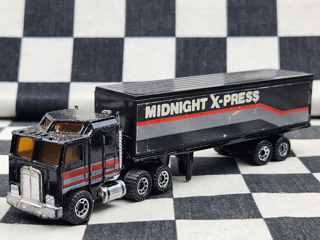 Vintage Loose Matchbox Convoy Midnight X-Press Kenworth Articulated Semi Trailer