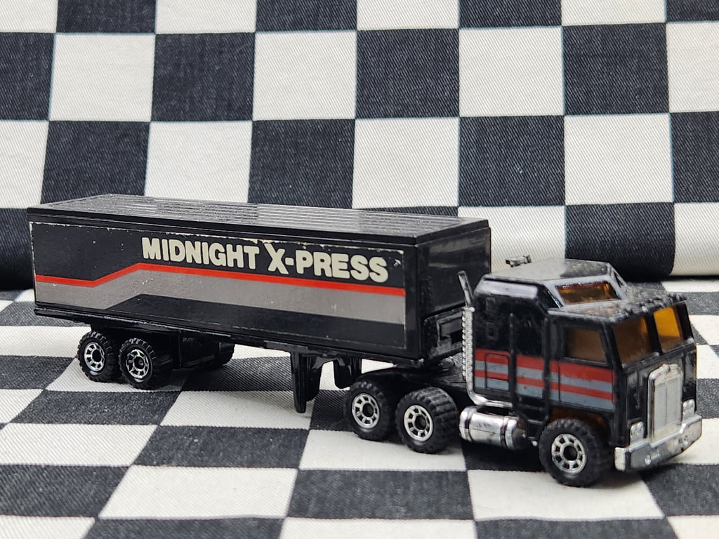 Vintage Loose Matchbox Convoy Midnight X-Press Kenworth Articulated Semi Trailer