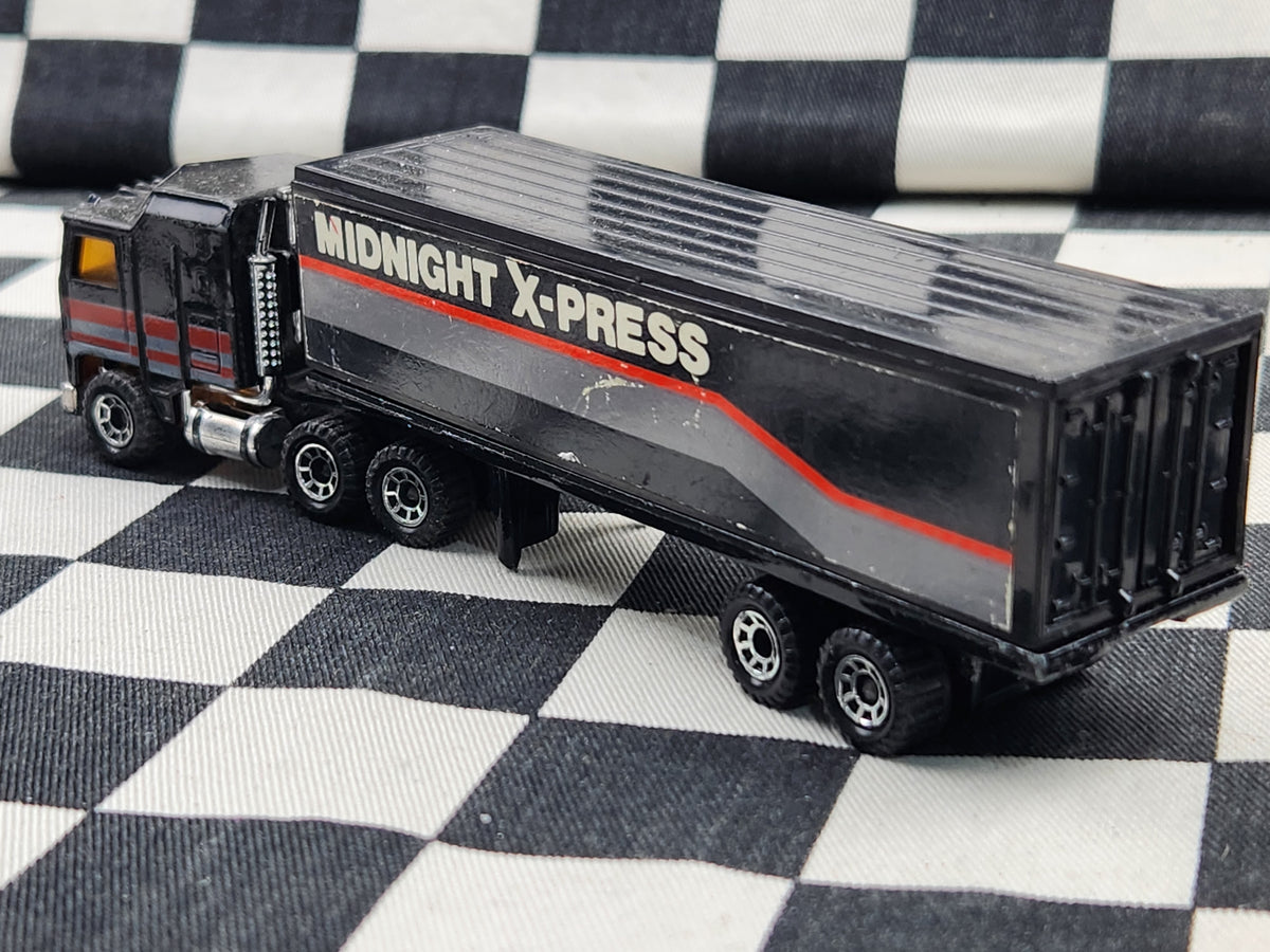 Vintage Loose Matchbox Convoy Midnight X-Press Kenworth Articulated Semi Trailer