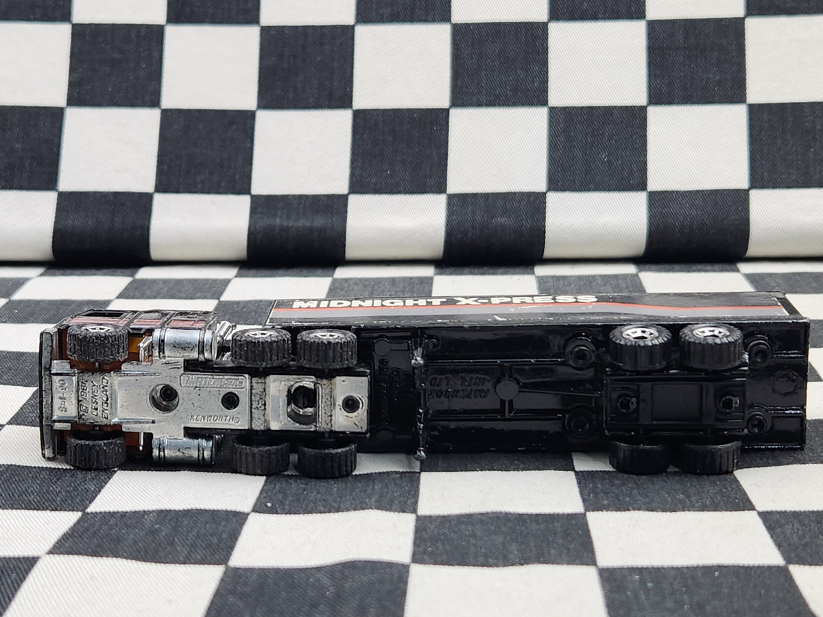 Vintage Loose Matchbox Convoy Midnight X-Press Kenworth Articulated Semi Trailer