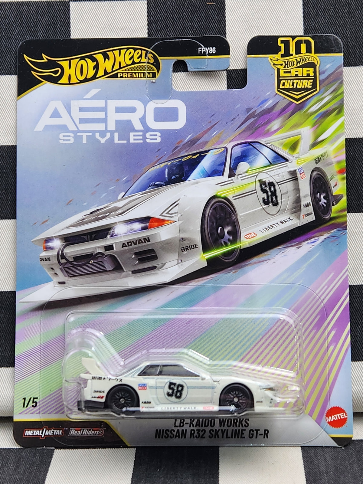 Hot Wheels Premium Aero Styles LB Kaido Works Nissan R32 Skyline GT-R