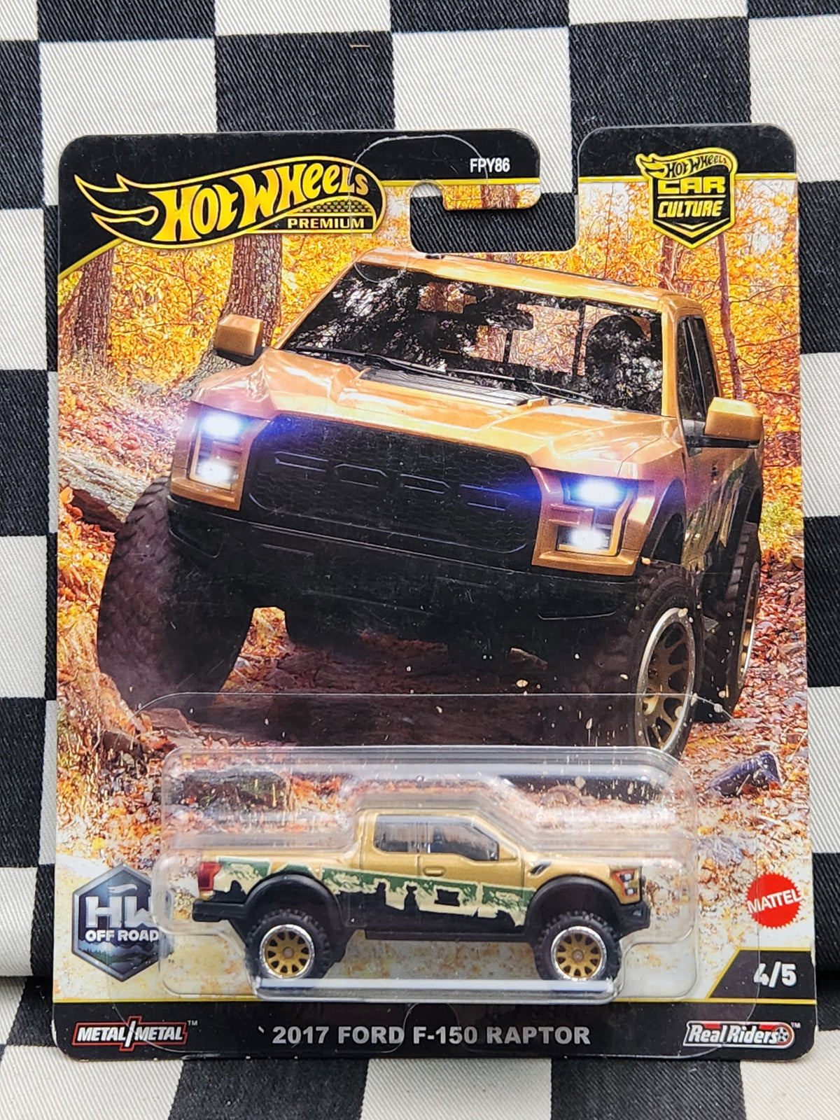 Hot Wheels Premium Off Road 2017 Ford F150 Raptor