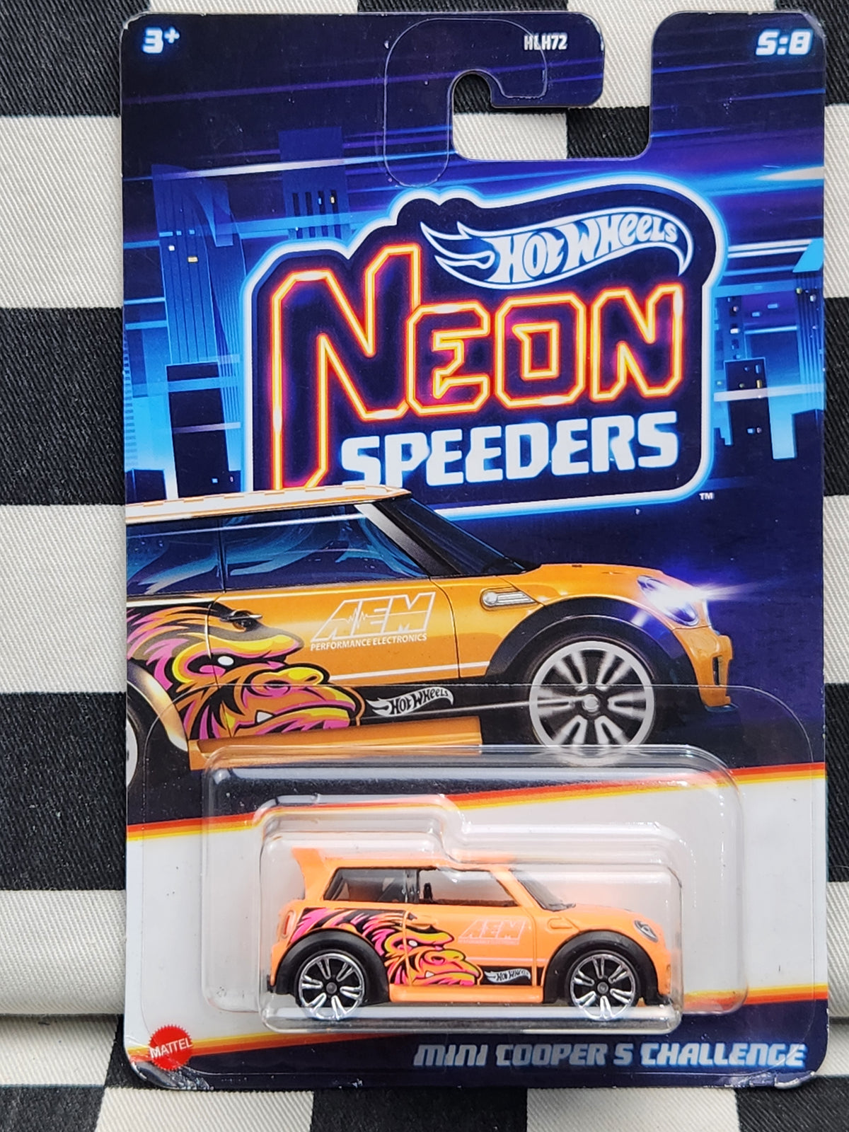 Hot Wheels Neon Speeders Mini Cooper S Challenge