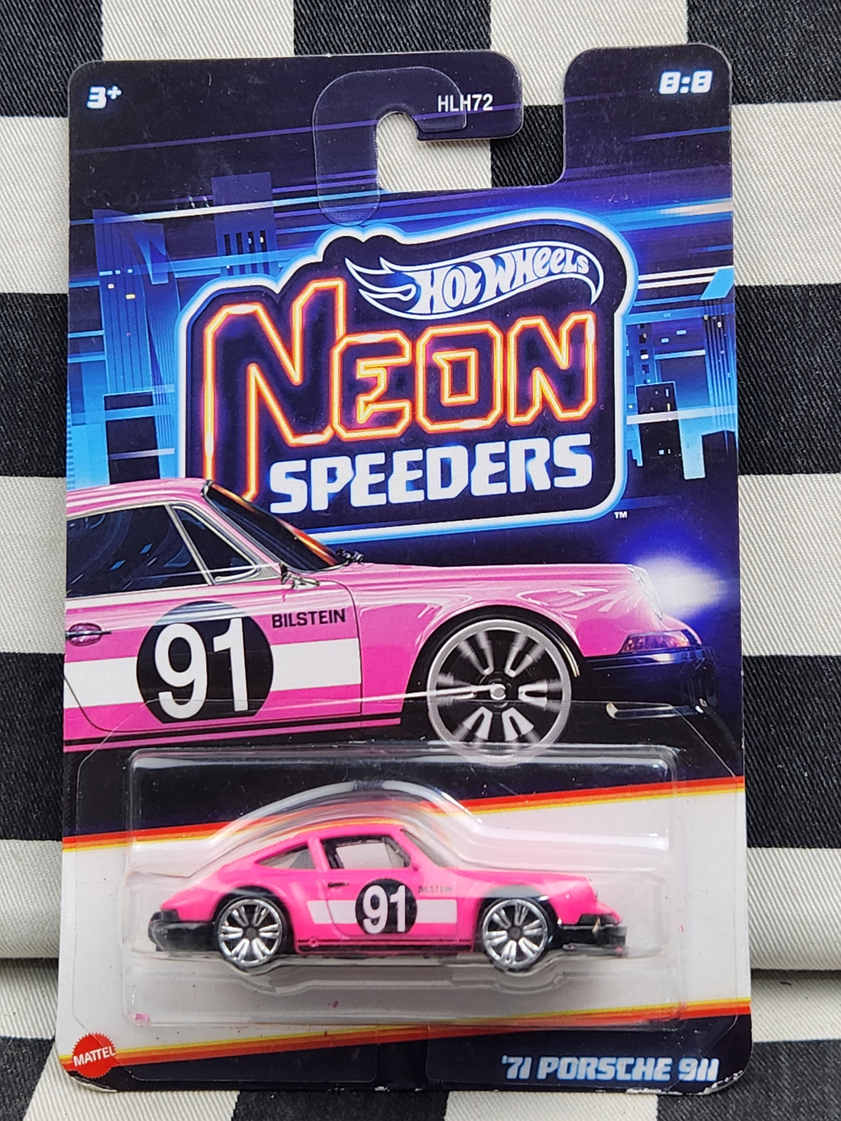 Hot Wheels Neon Speeders 71 Porsche 911 Pink