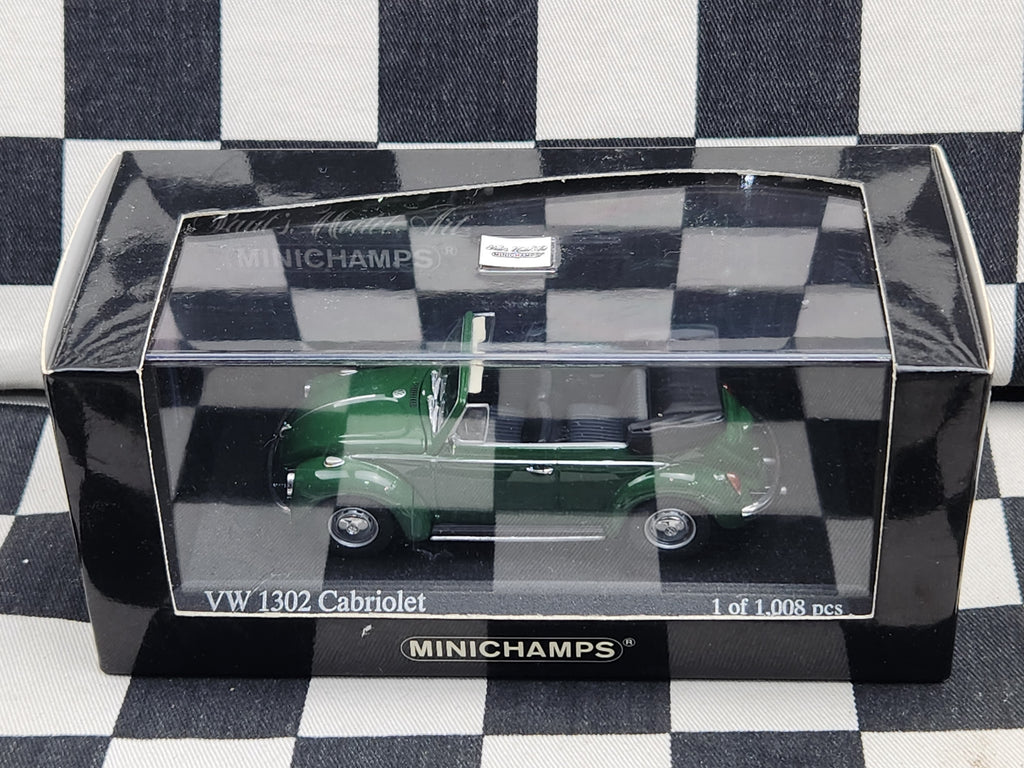 Minichamps 1:43 Volkswagen 1302 Beetle Cabriolet 1970 Green