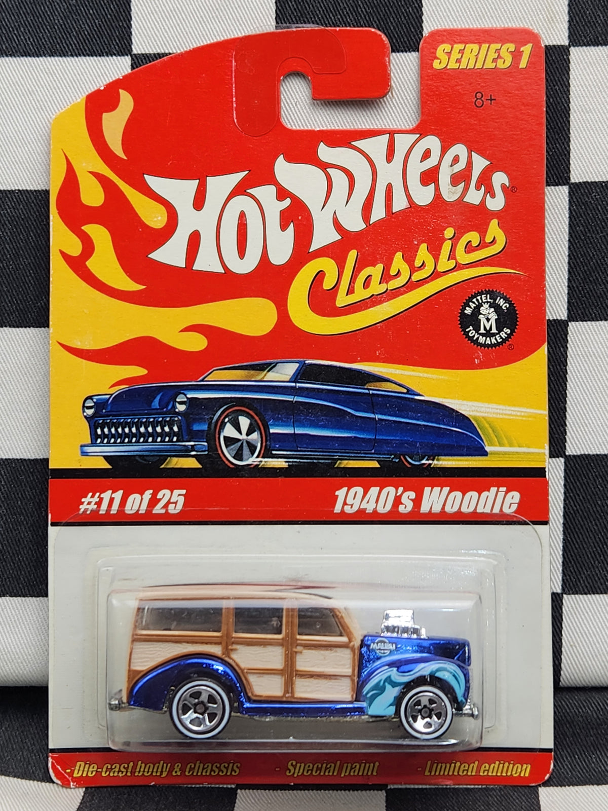 Hot Wheels Classics 1940s Woodie Blue Spectraflame Ford Woody Hot Rod