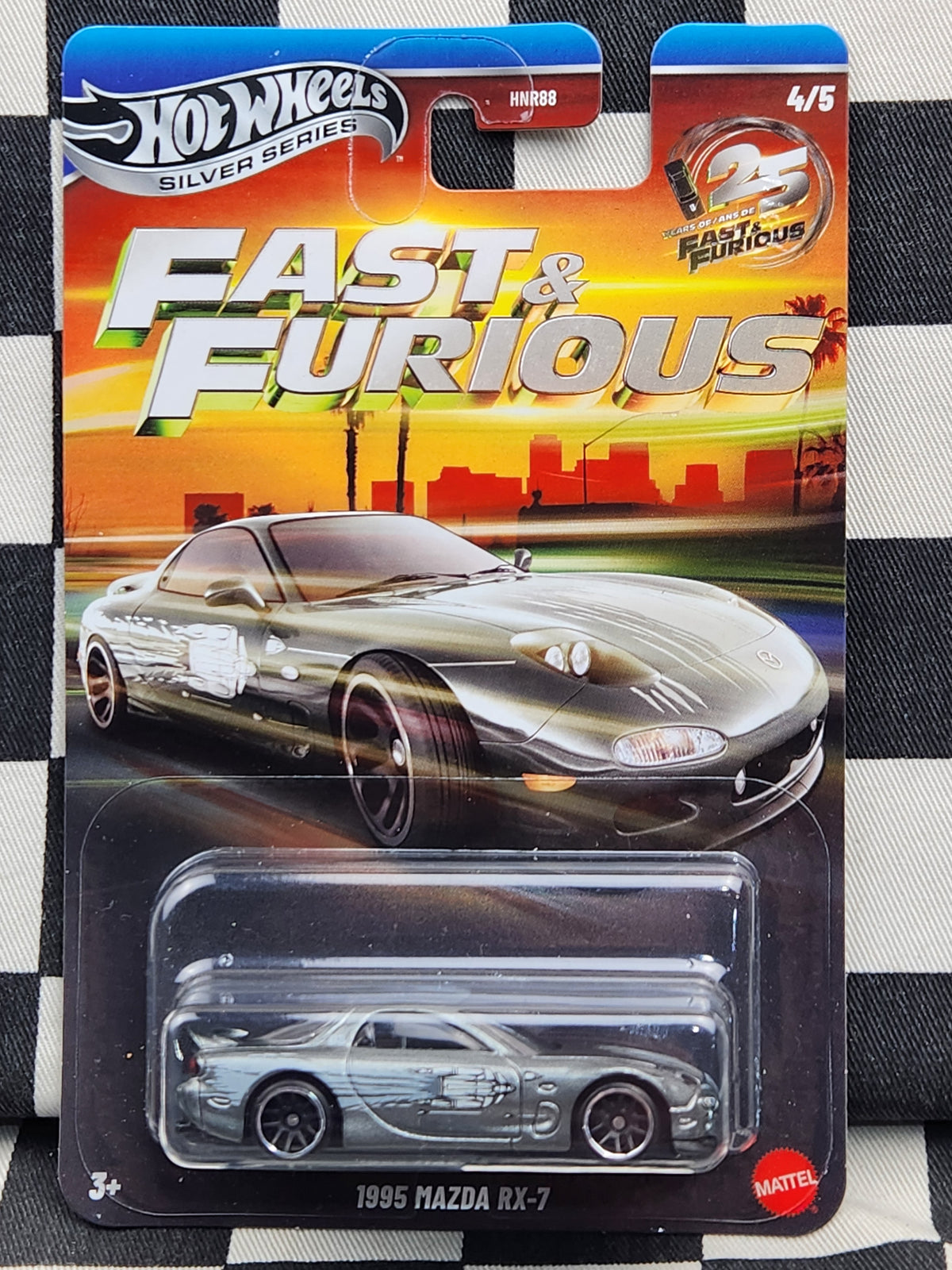 Hot Wheels Silver Series Fast & Furious 25th Anniversary 1995 Mazda RX7