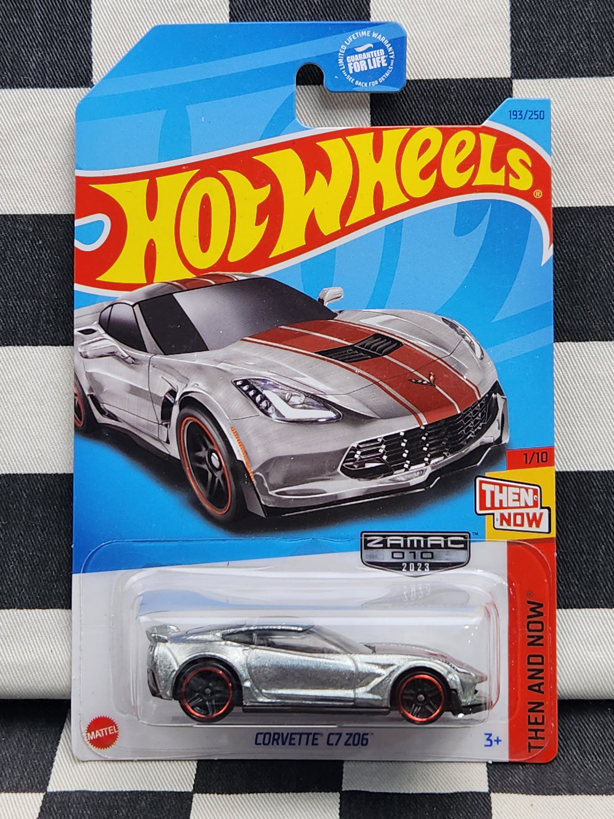 Hot Wheels 2023 Then & Now USA ZAMAC Corvette C7 ZO6