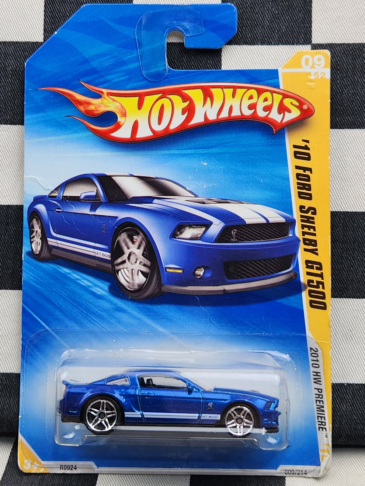 Hot Wheels 2010 First Edition 10 Ford Shelby GT500 Mustang Blue