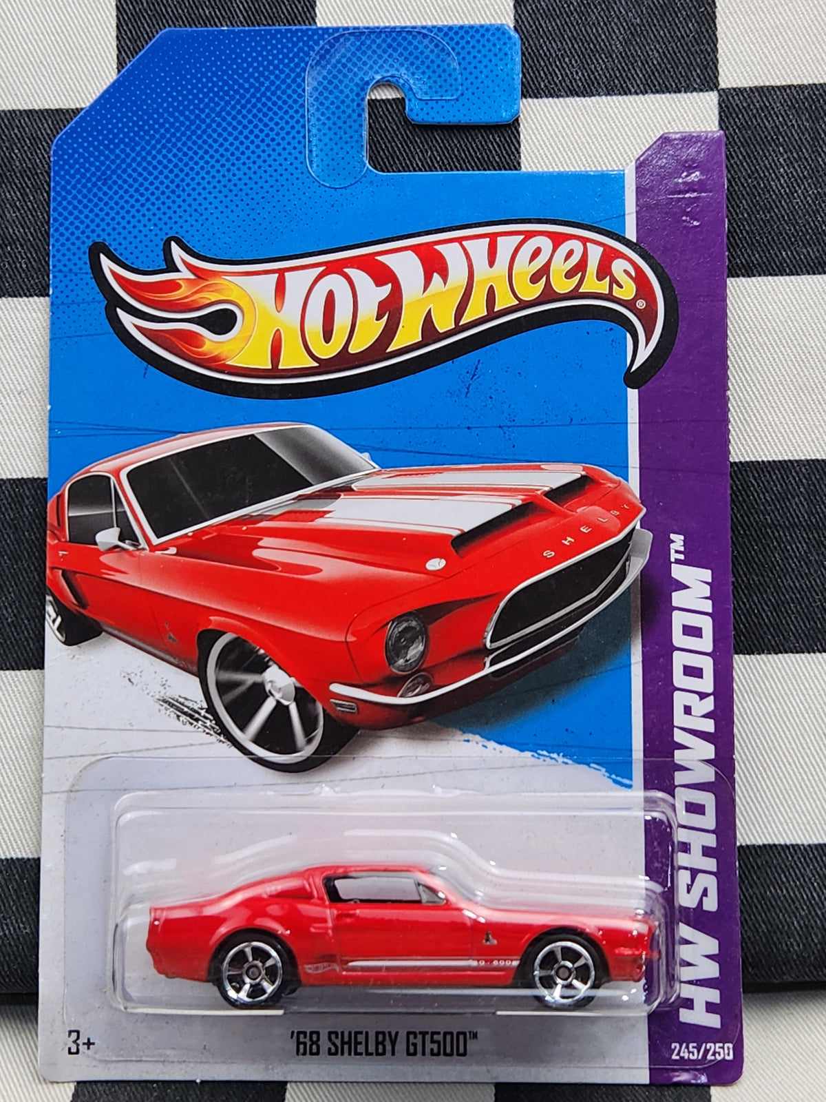 Hot Wheels 2013 Showroom 68 Ford Mustang Shelby GT500 Red