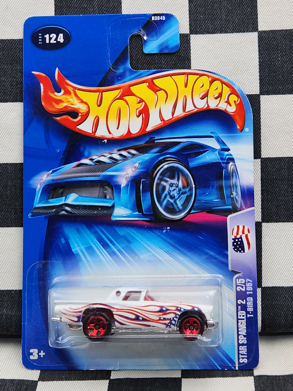 Hot Wheels 2004 Star Spangled 2 T-Bird 1957