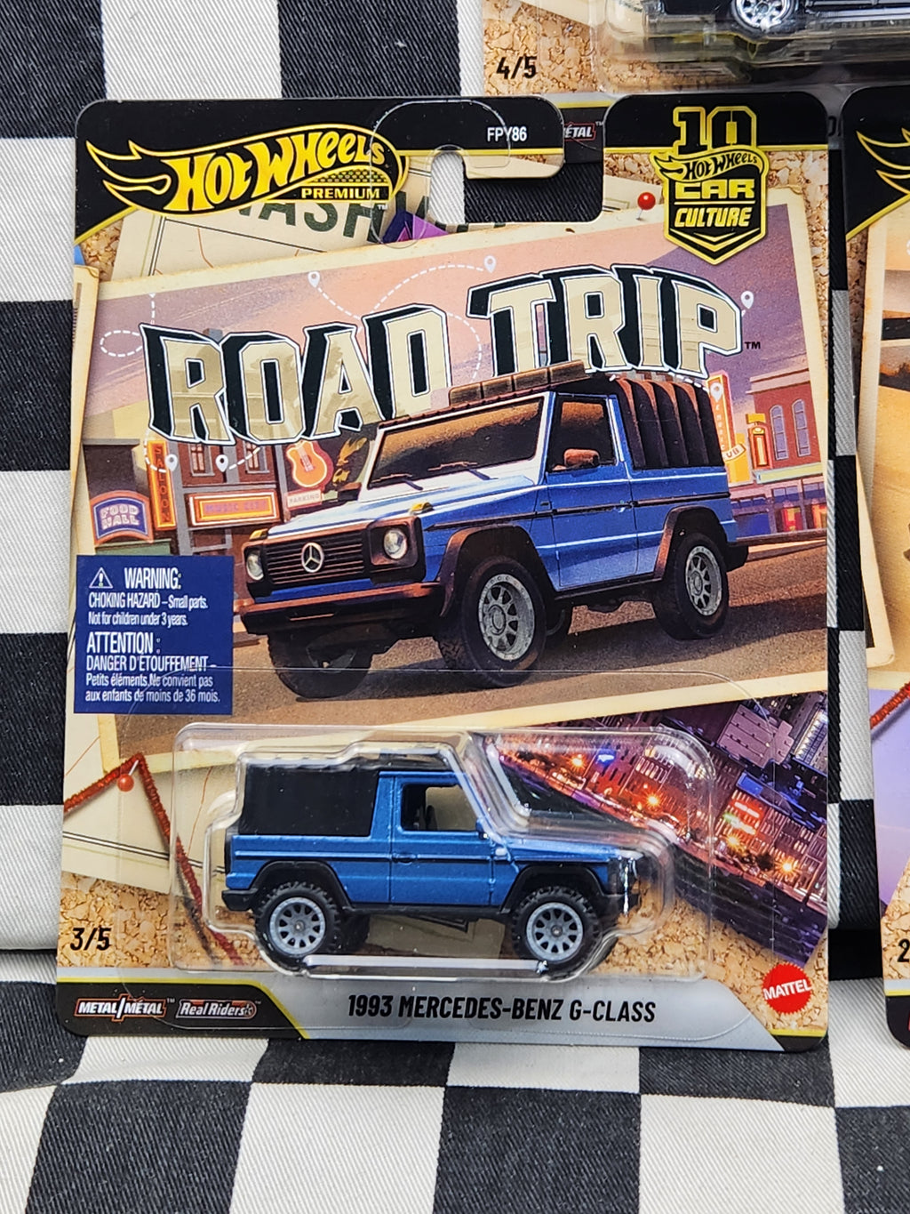 Hot Wheels Premium Road Trip Full Set 5 Cars Land Rover Subaru Legacy Chevy Nova Toyota Tacoma Mercedes G Class