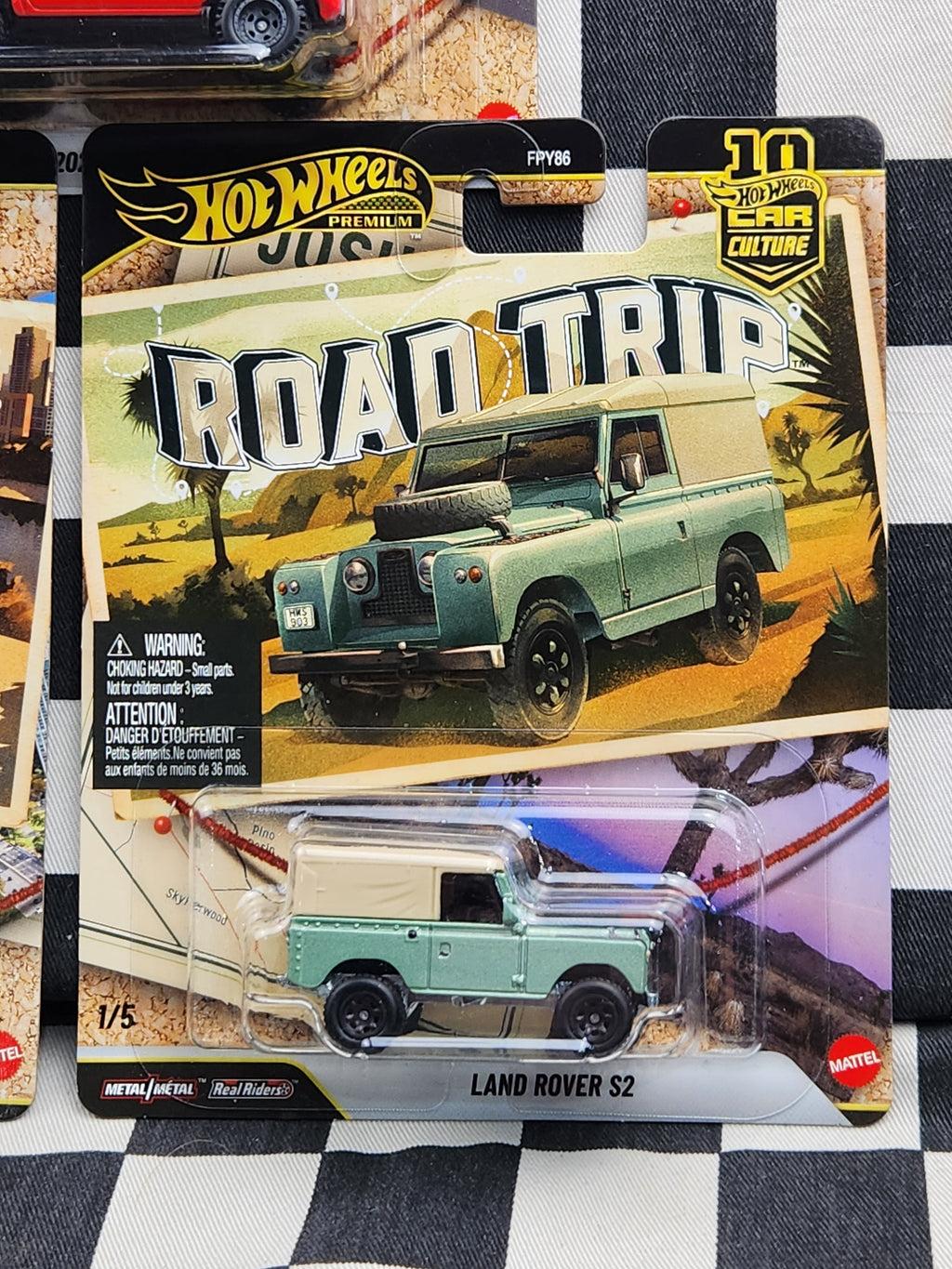 Hot Wheels Premium Road Trip Full Set 5 Cars Land Rover Subaru Legacy Chevy Nova Toyota Tacoma Mercedes G Class