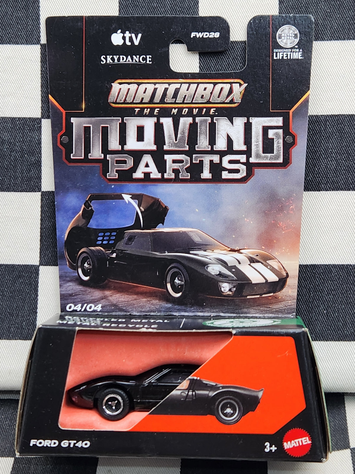 Matchbox The Movie Moving Parts Ford GT40 Black