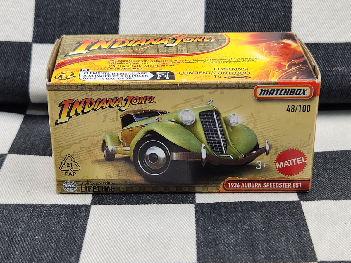 Matchbox Powergrab Indiana Jones 1936 Auburn Speedster 851