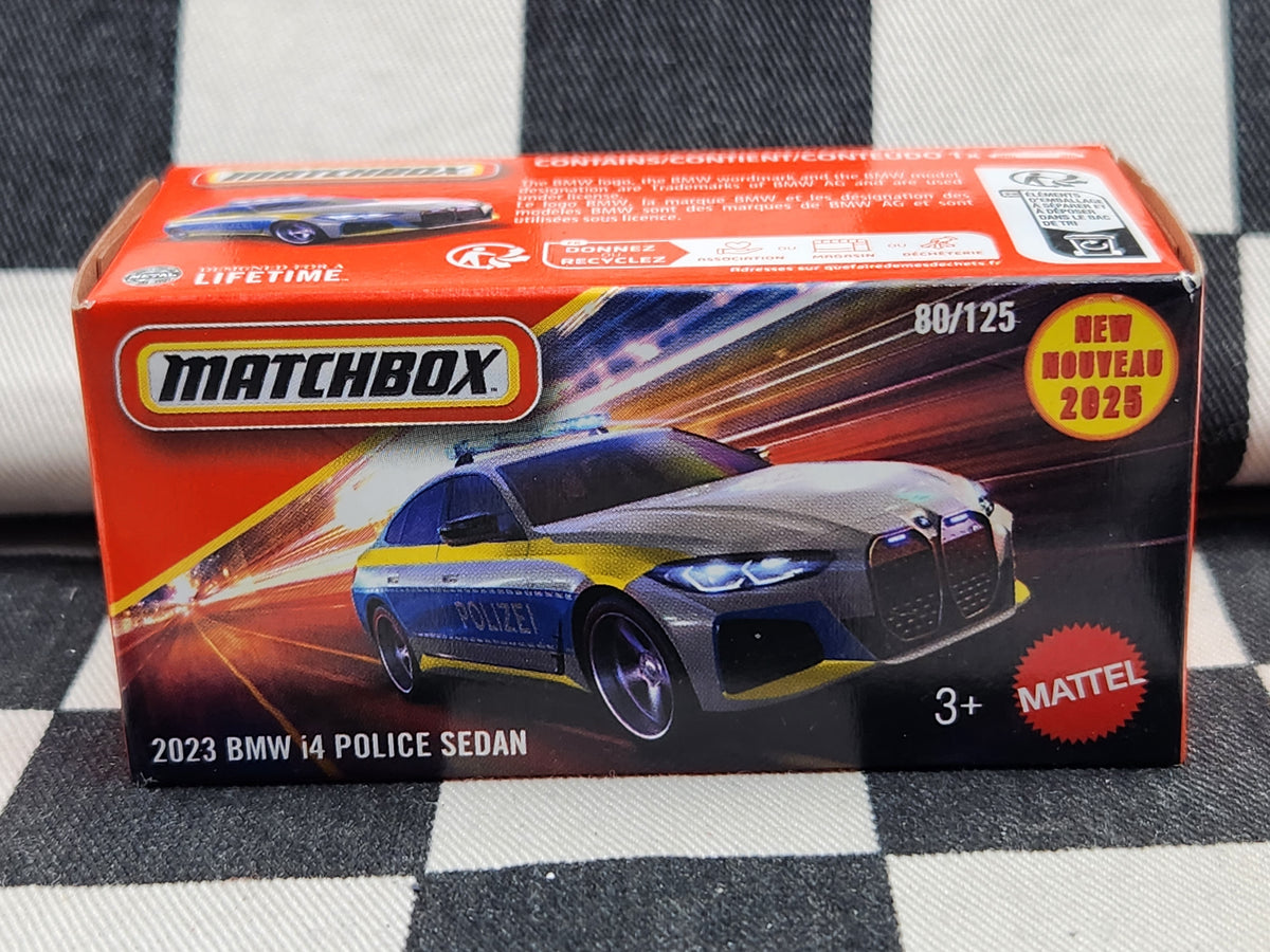 Matchbox Powergrab 2023 BMW i4 Police Sedan