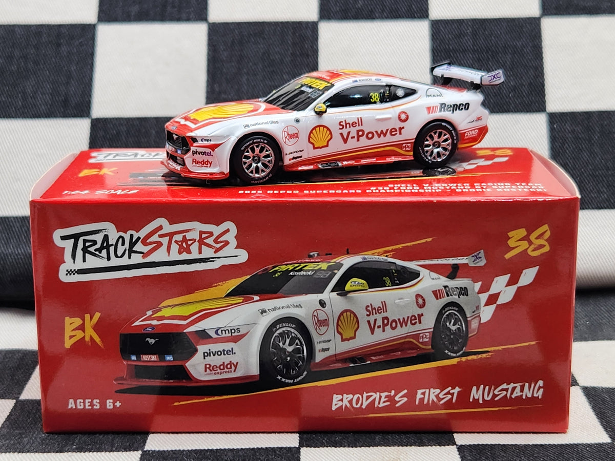Track Stars 1:64 Shell V Power #38 Ford Mustang GT 2025 Supercars Championship Brodie Kostecki