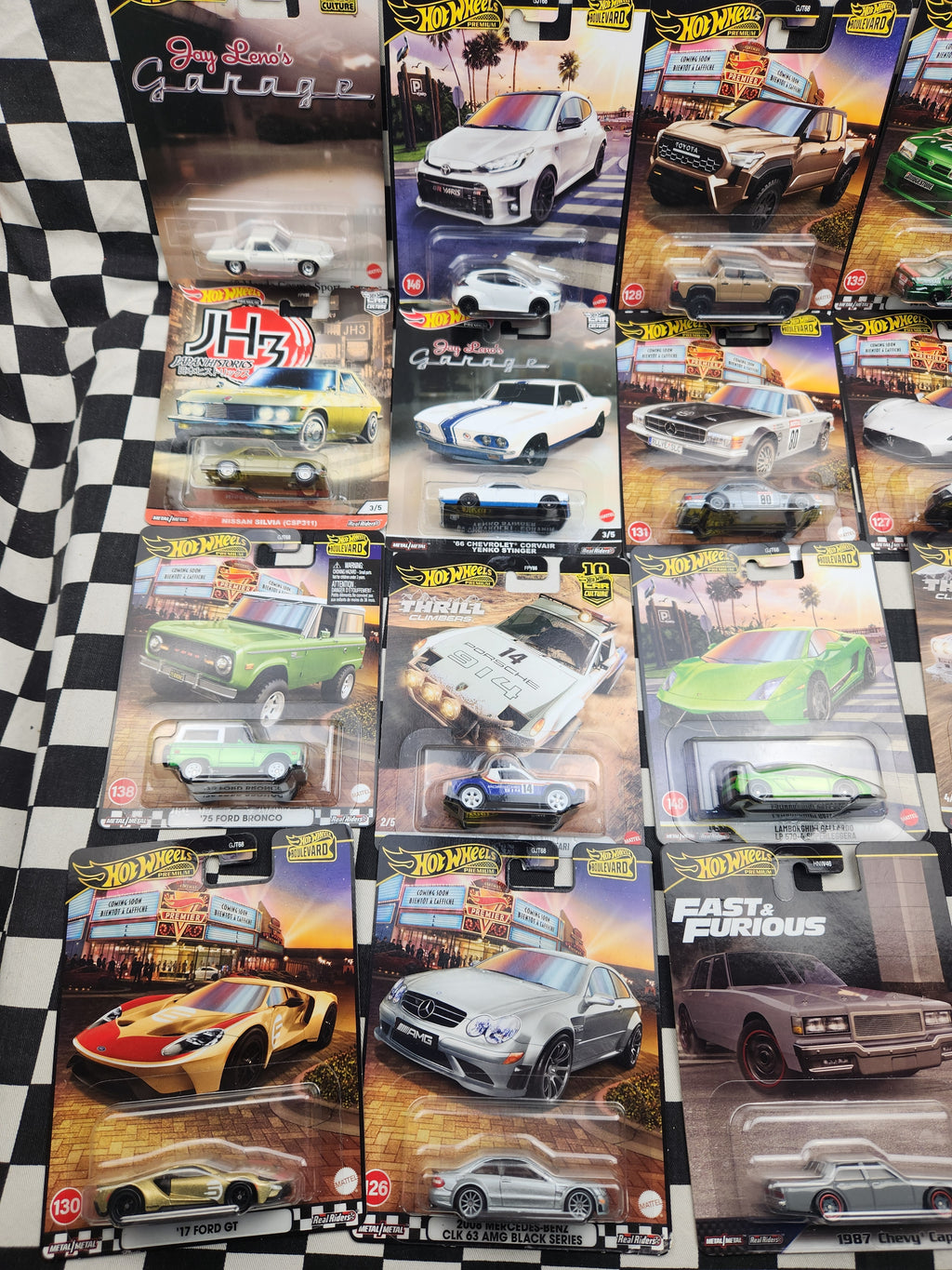 Hot Wheels Premium MEGA CLEARANCE BUNDLE #7 20 Cars  20 Rubber Tyre metal Chassis Premium range cars