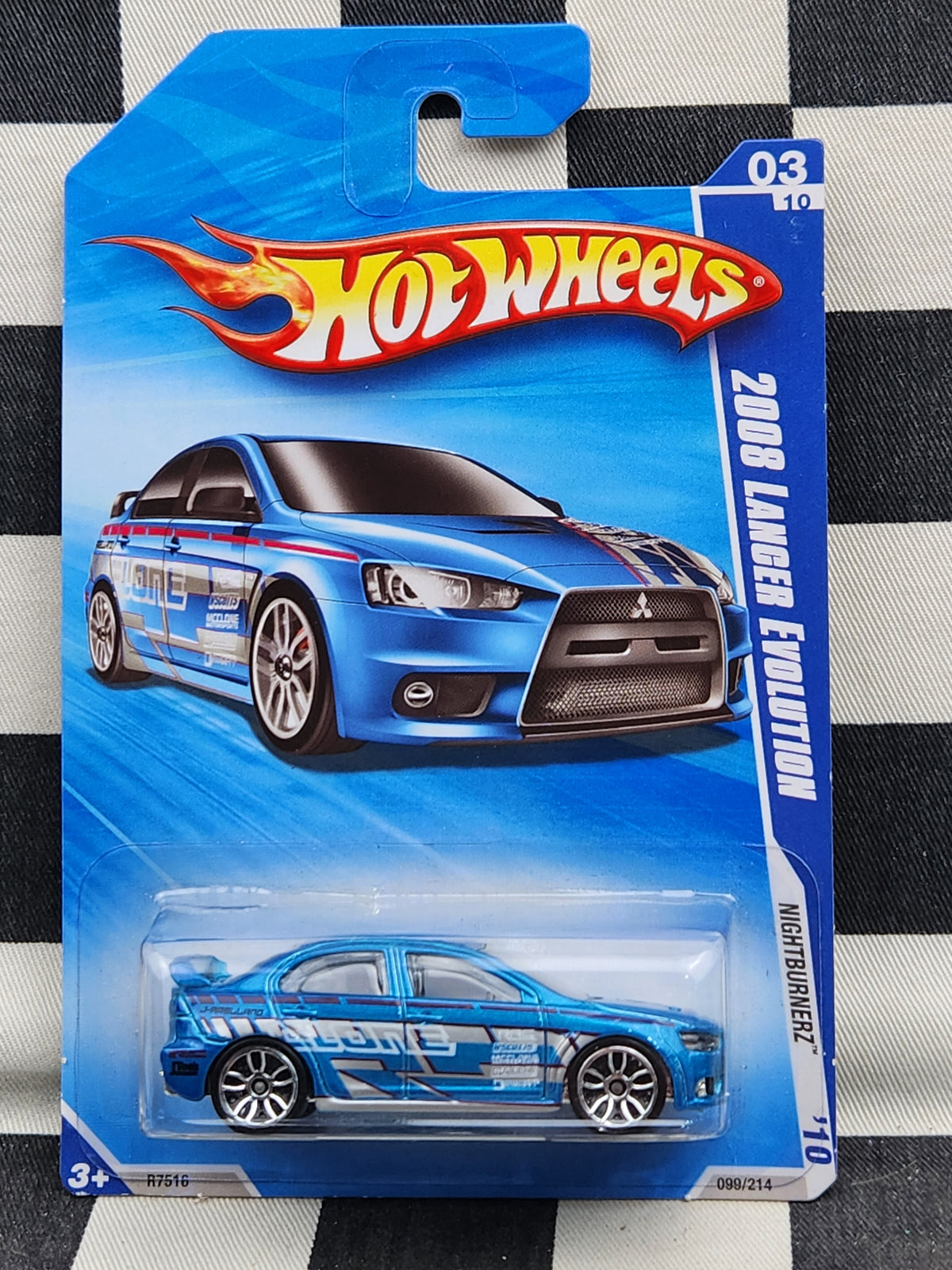 Hot Wheels 2010 Nightburnerz 2008 Mitsubishi Lancer Evolution
